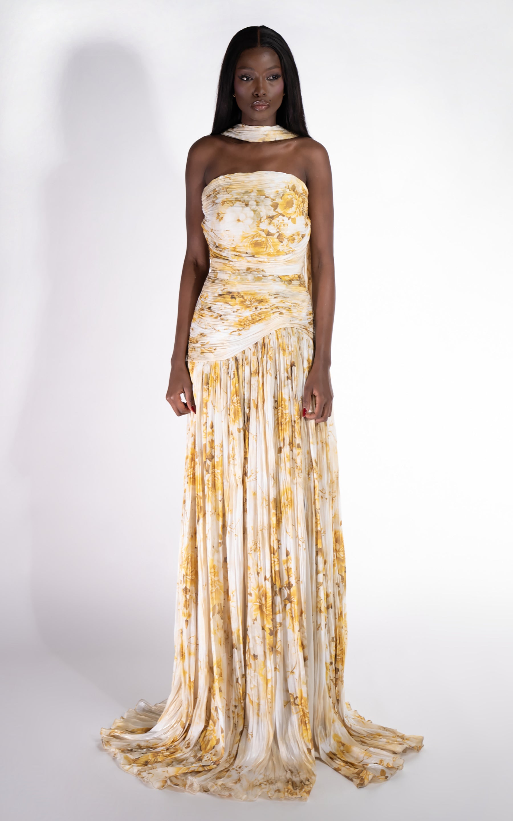 Дълга жълта рокля за дами Layne Bogas