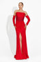 Дълга червена рокля за дами Fredricka Bogas