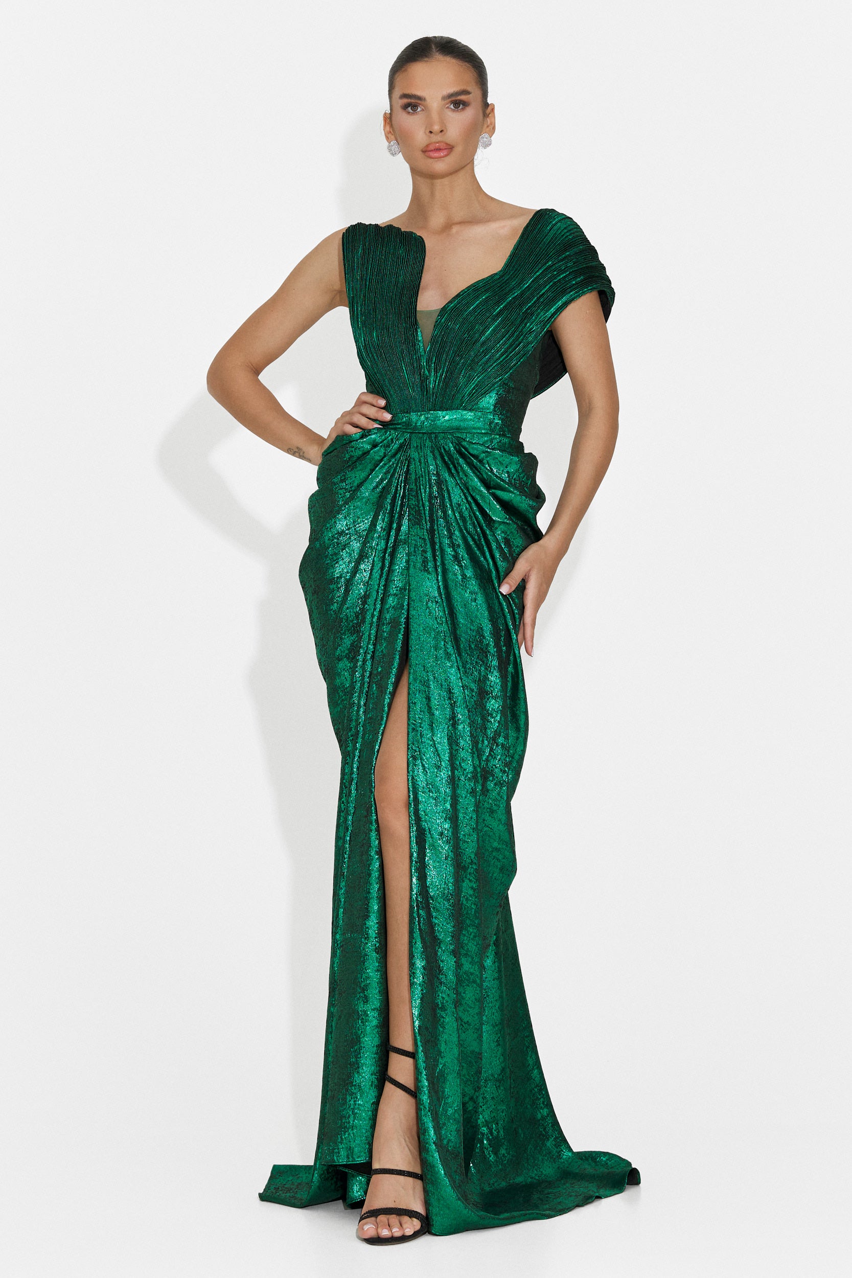 Rochie dama lunga verde Becker Bogas