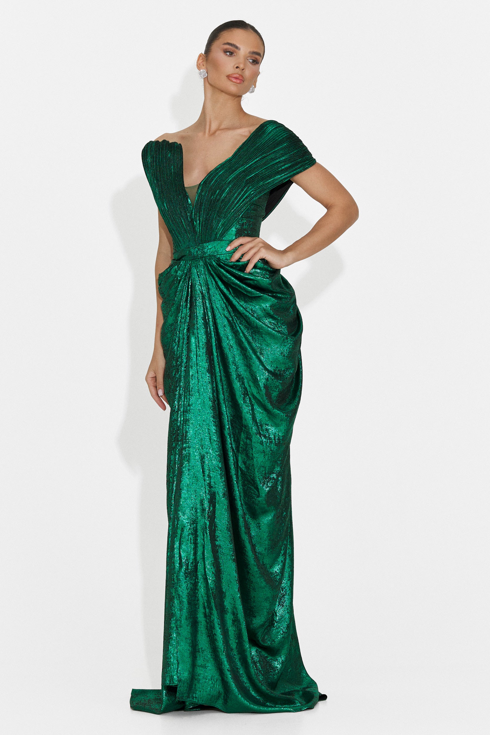 Rochie dama lunga verde Becker Bogas