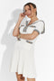 Къса бяла рокля за жени Menas Bogas