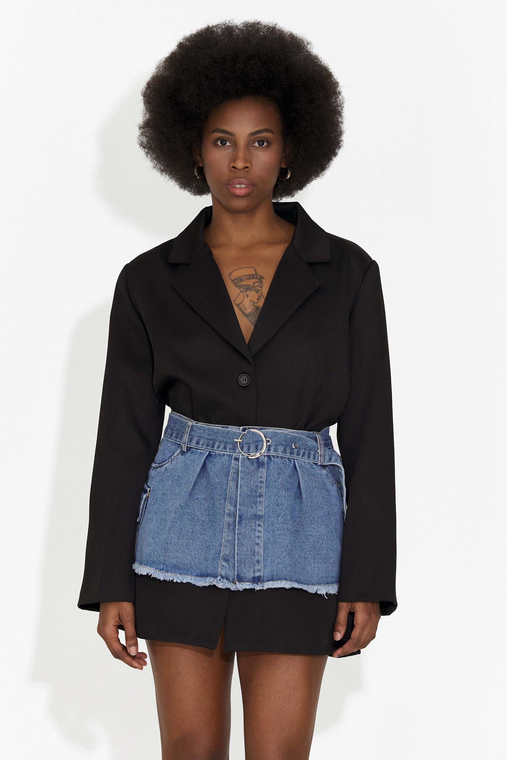 Черна къса дамска рокля Изадора Богас