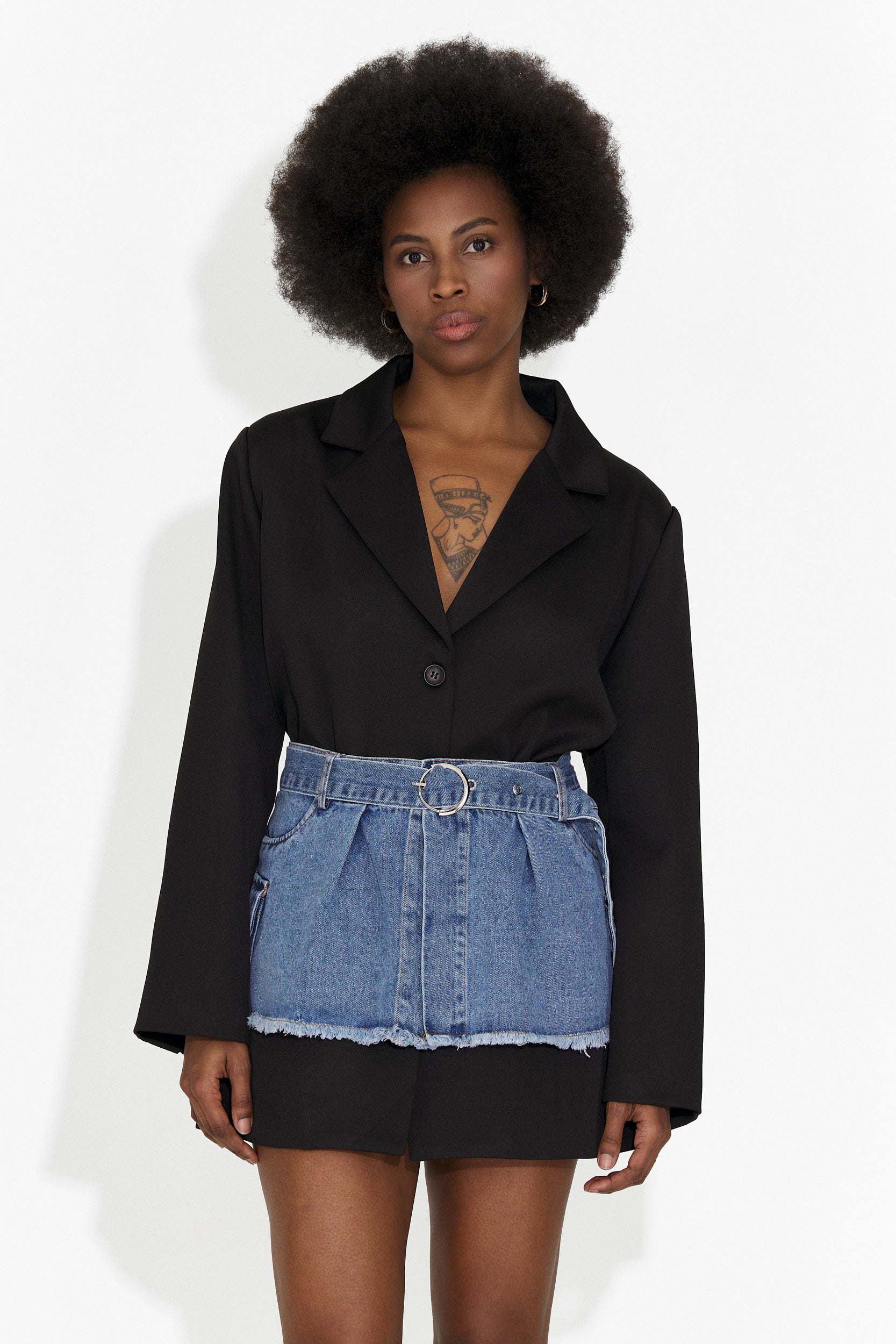 Черна къса дамска рокля Изадора Богас