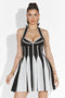 Къса черна дамска рокля Letizia Bogas
