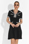 Къса черна рокля за жени Menas Bogas