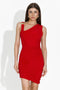 Къса червена рокля за жени Фермина Богас