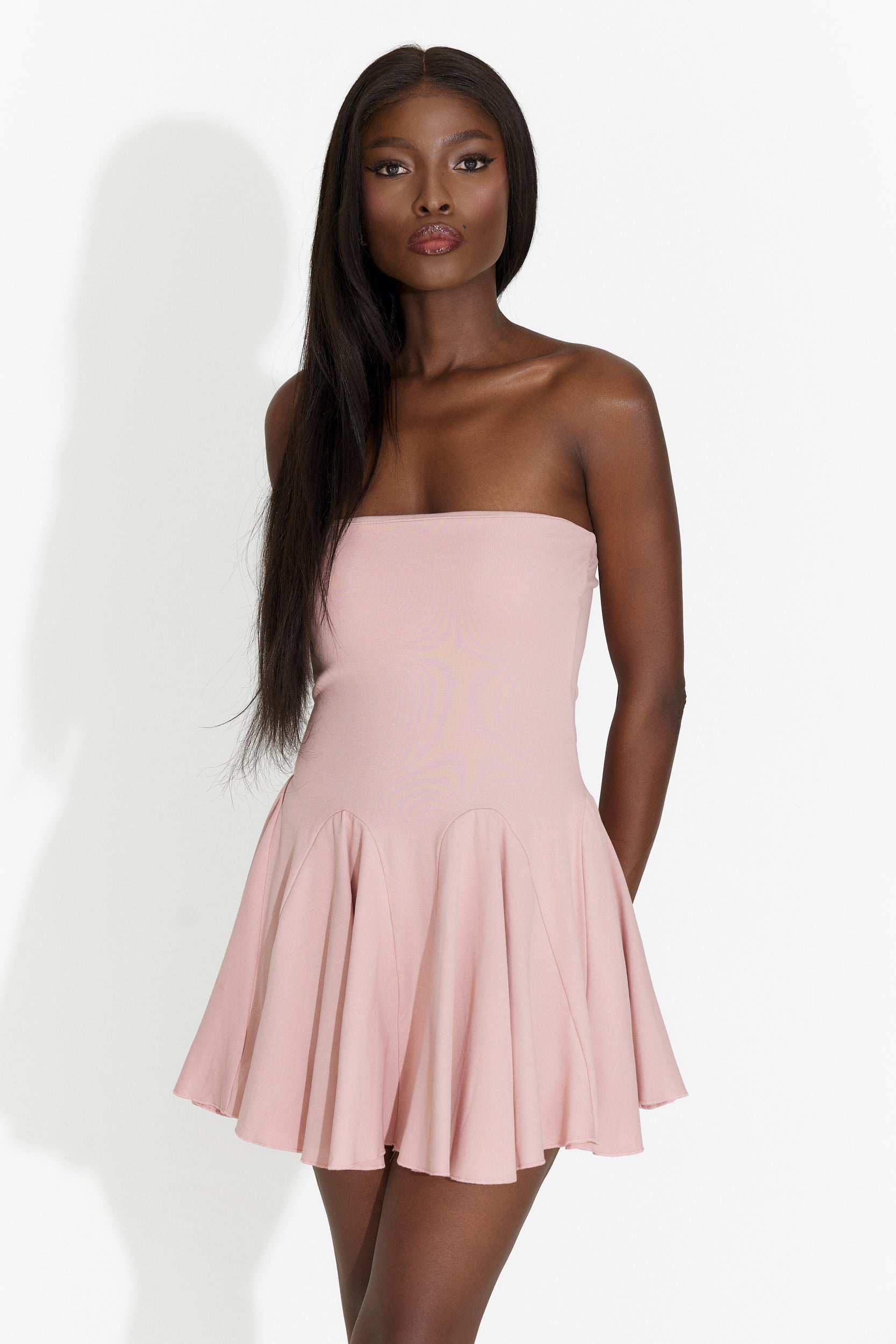 Rochie dama scurta roz Influence Bogas
