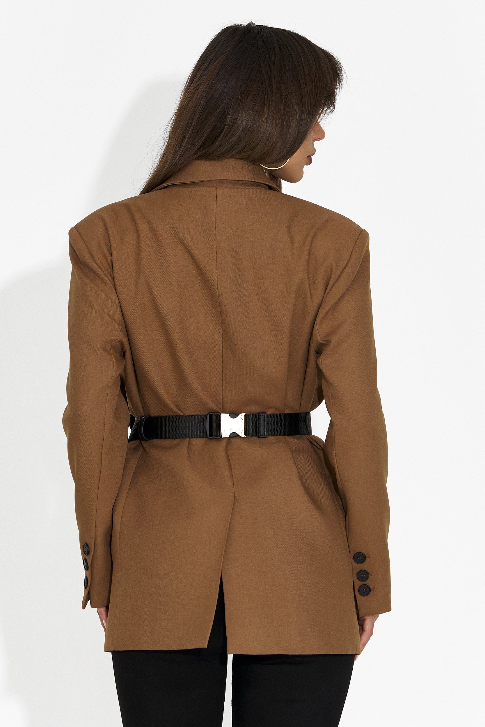 Елегантно дамско сако кафяво Zoira Bogas