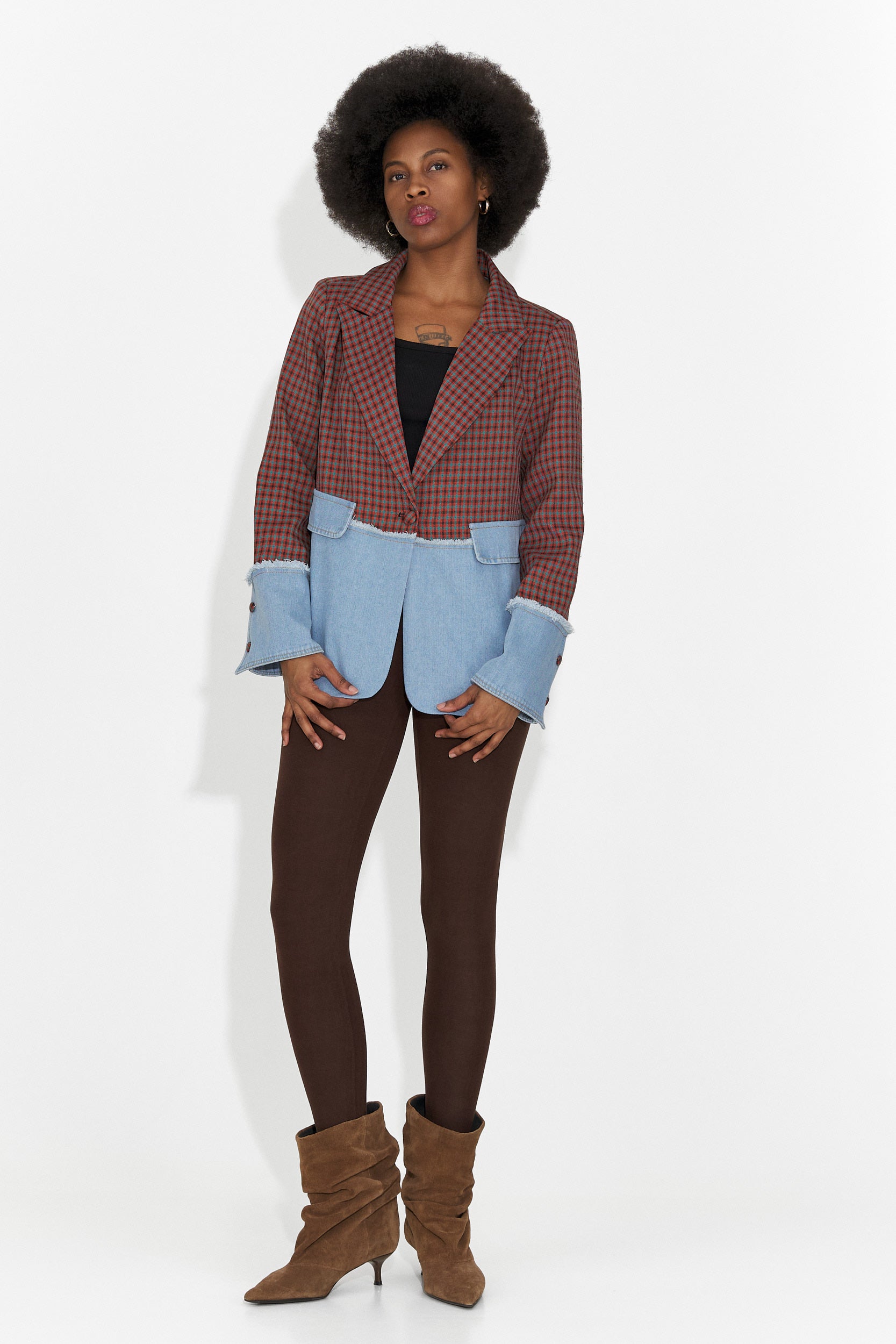 Елегантно дамско сако бордо Zinalia Bogas