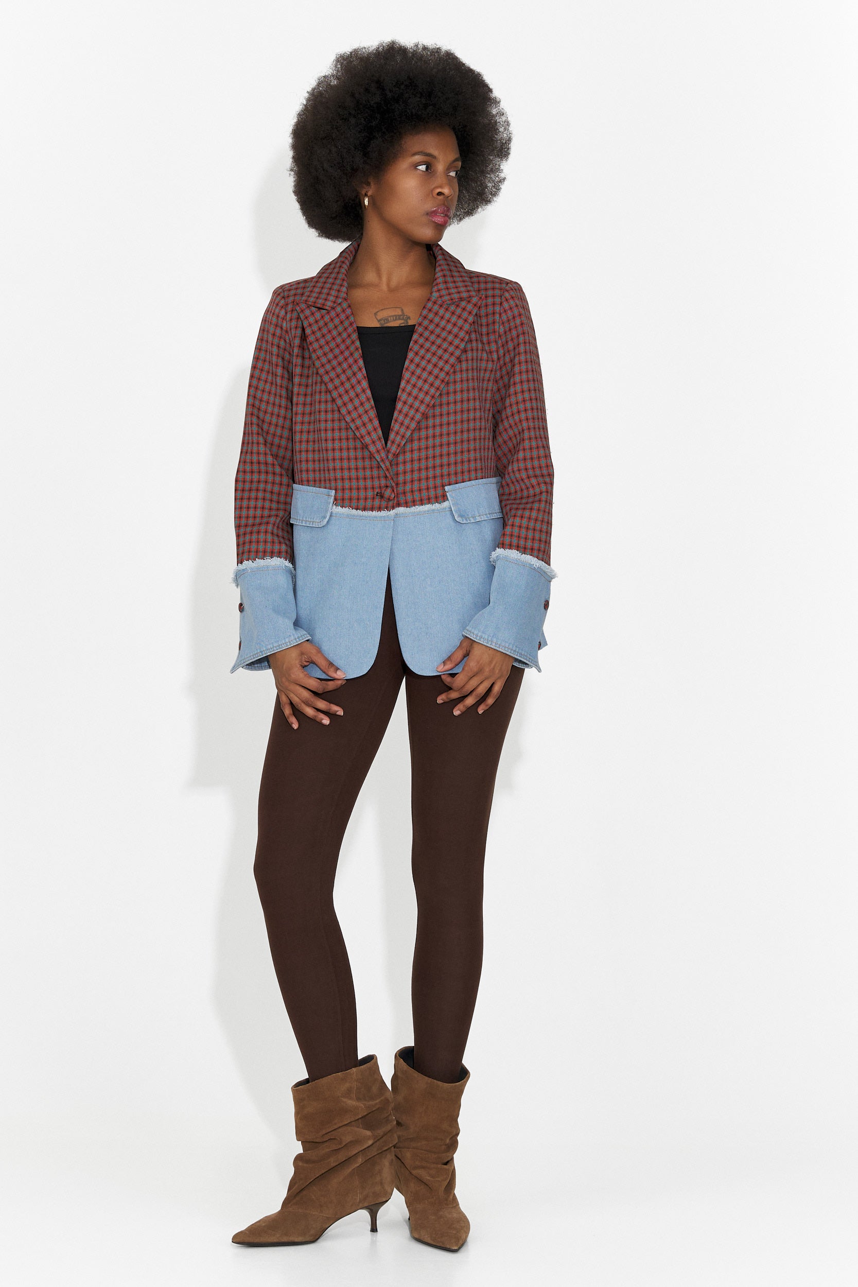 Елегантно дамско сако бордо Zinalia Bogas