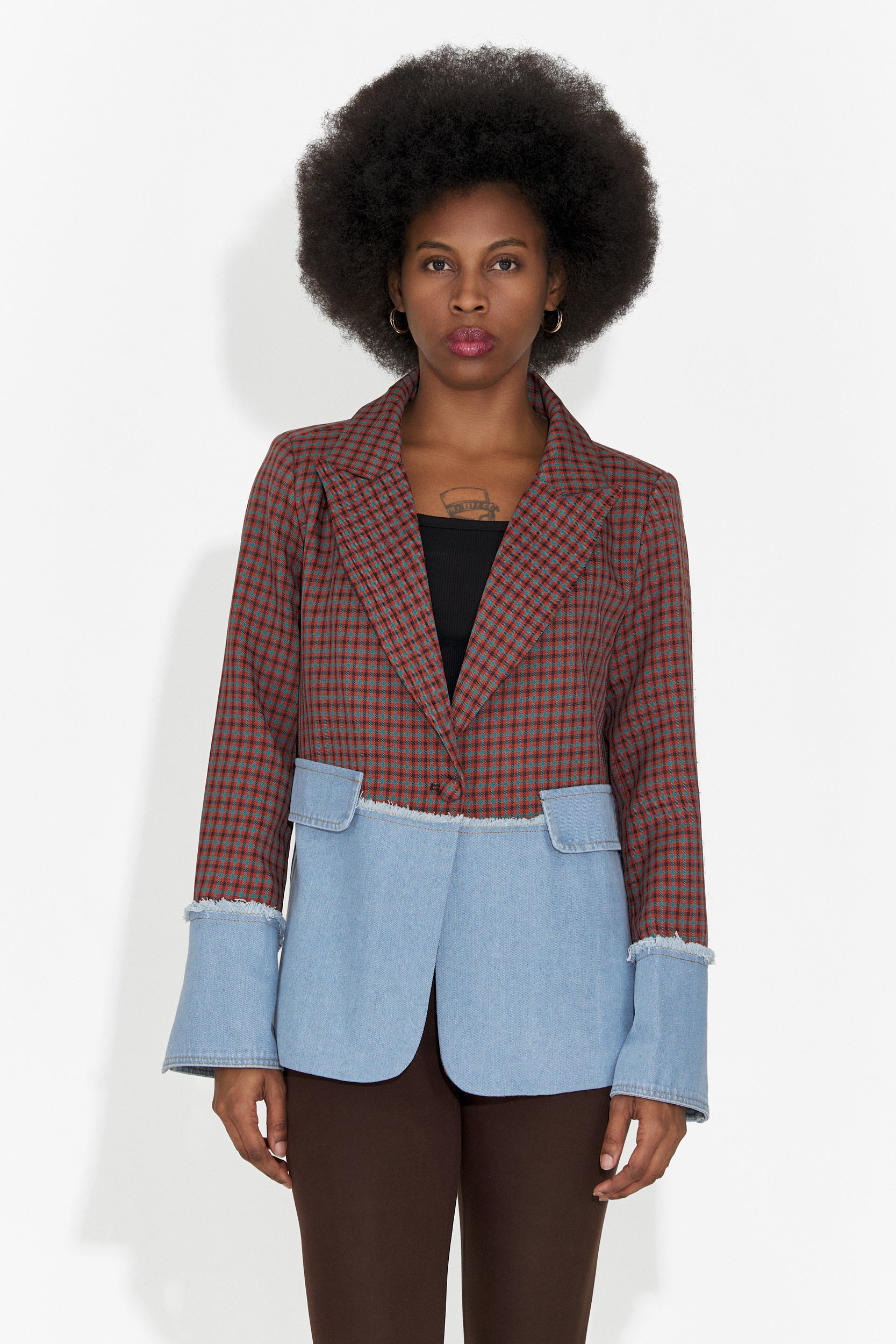 Елегантно дамско сако бордо Zinalia Bogas