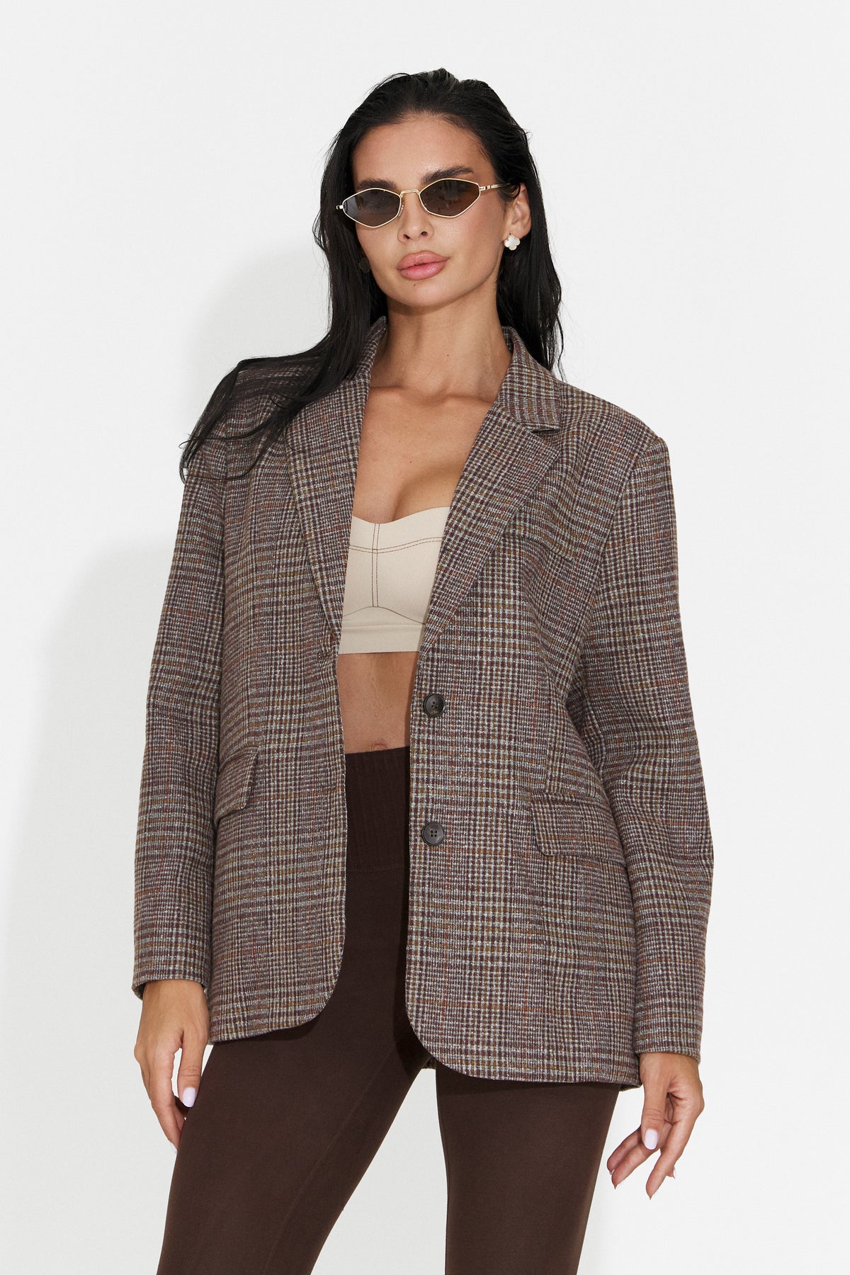 Sacou elegant maro Tevoyila Bogas