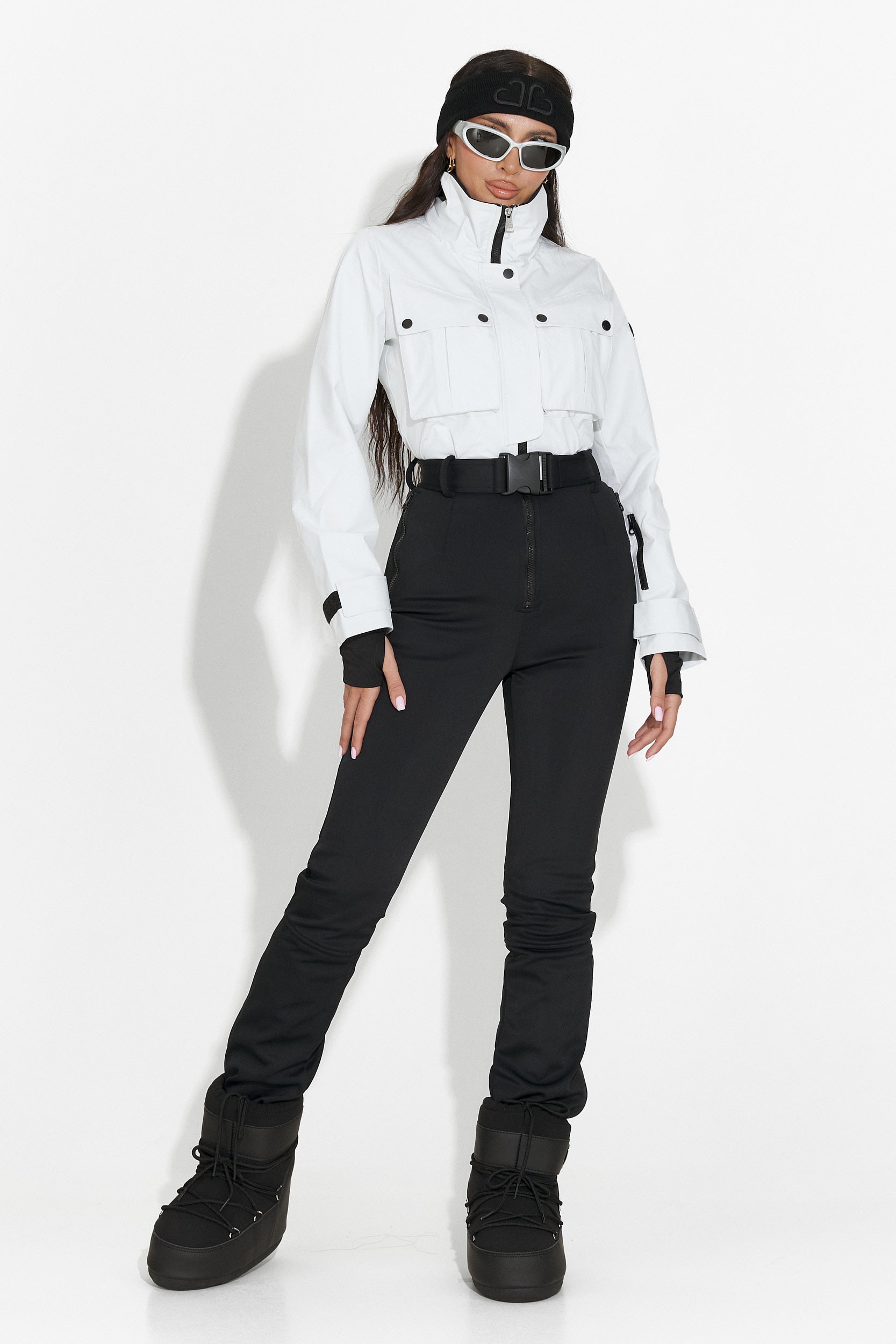 Ски гащеризон ежедневен бял черен Glorise Bogas