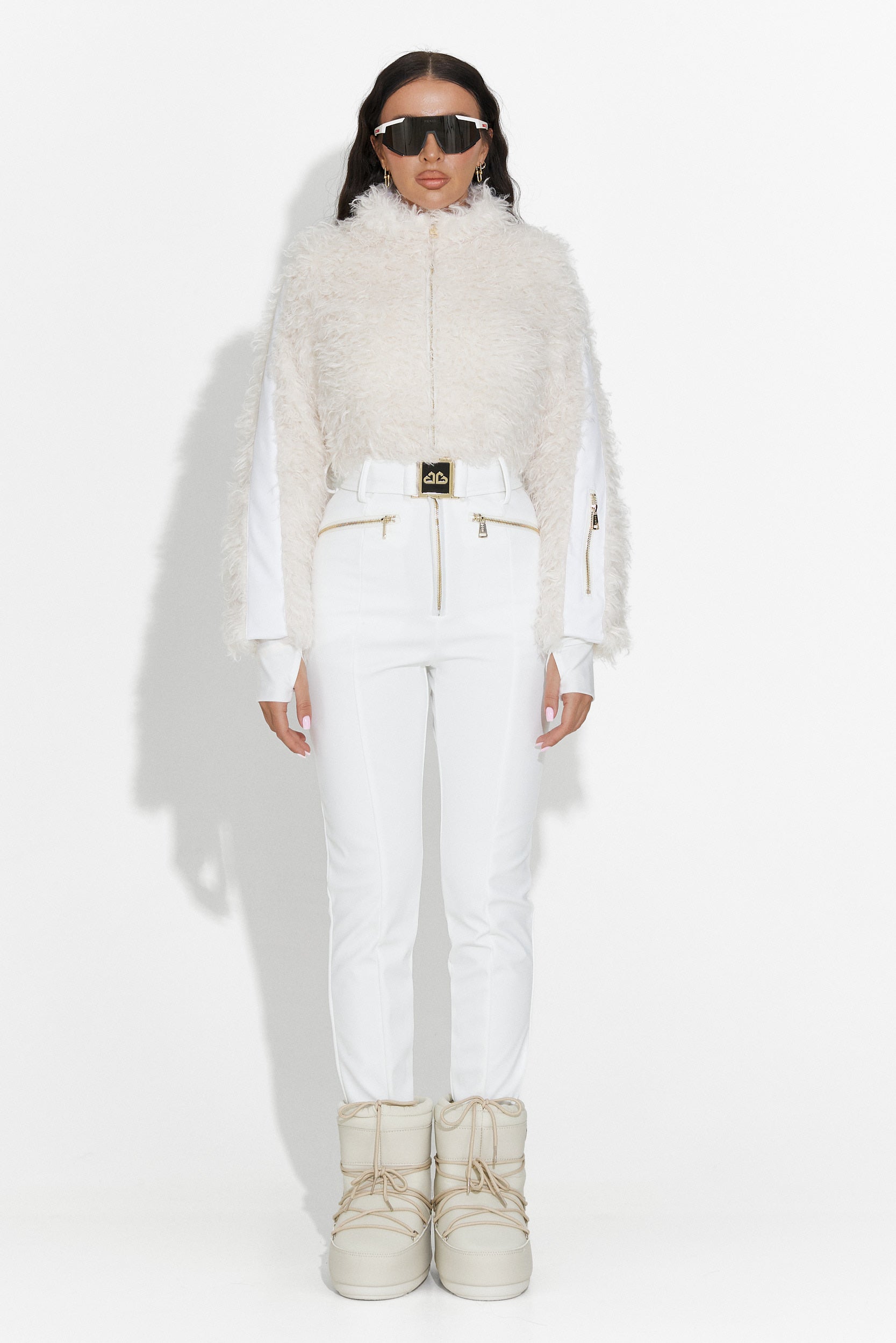 Бяла ежедневна ски гащеризон Alycia Bogas