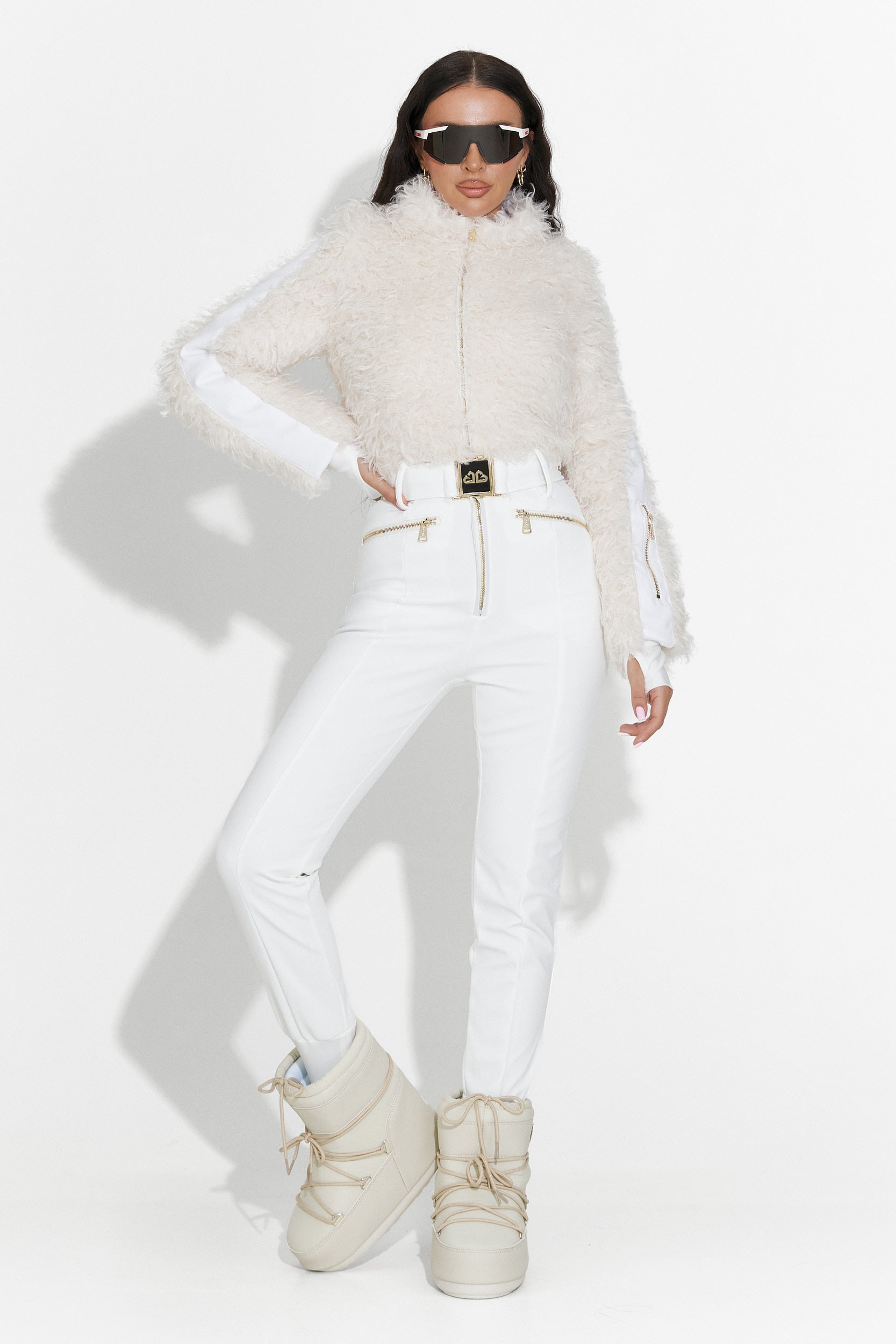 Бяла ежедневна ски гащеризон Alycia Bogas