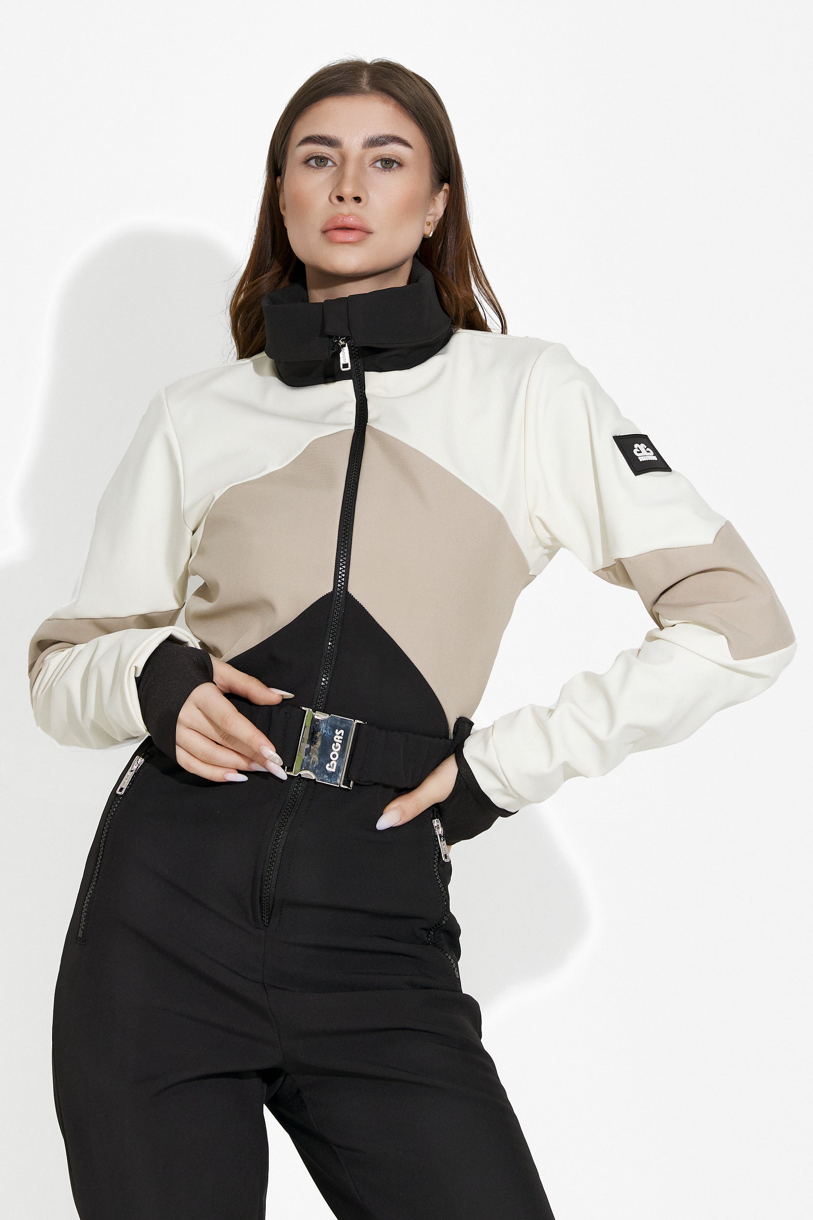 Casual ски облекло в бежово и черно Radika Bogas