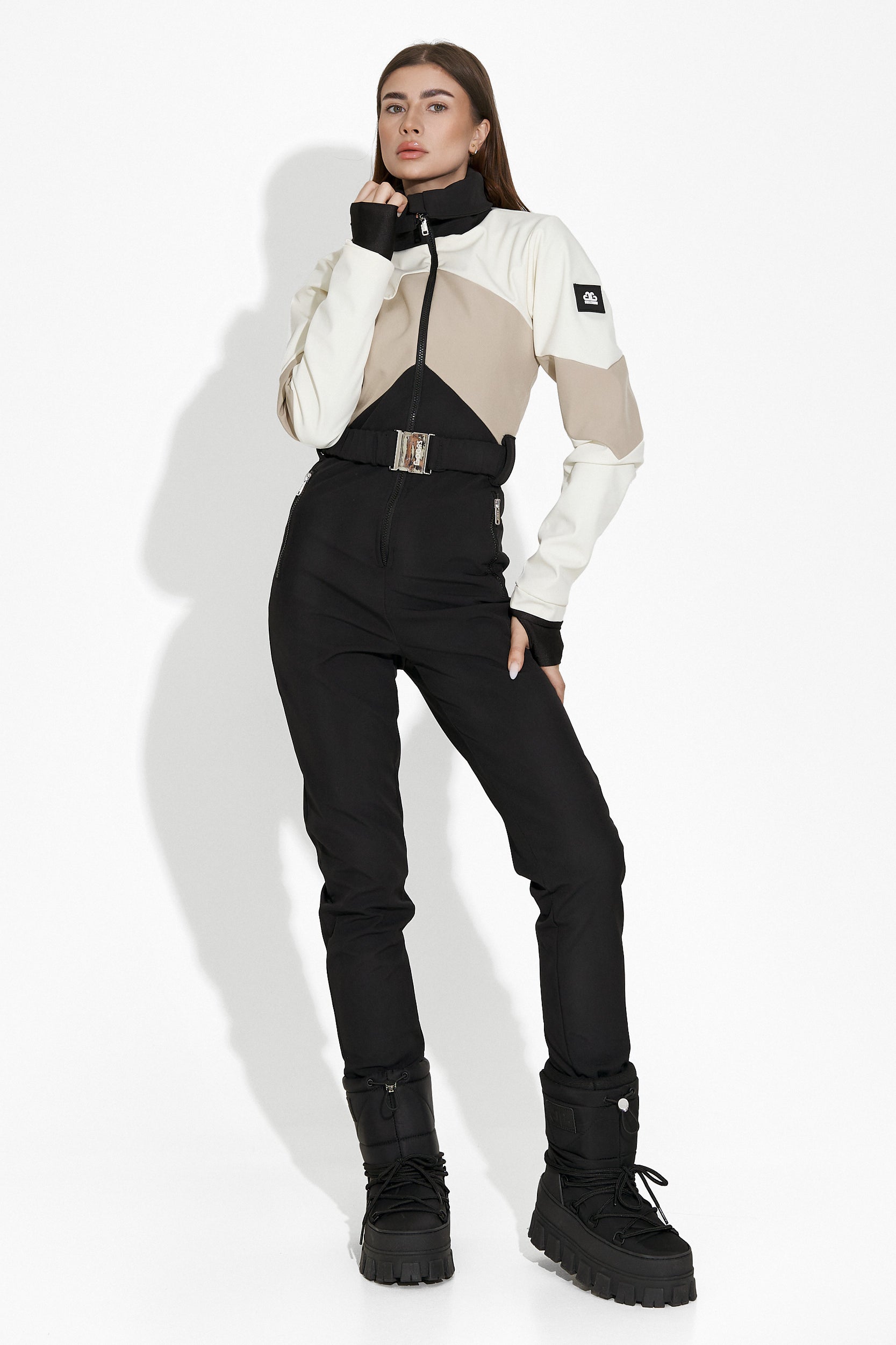 Casual ски облекло в бежово и черно Radika Bogas