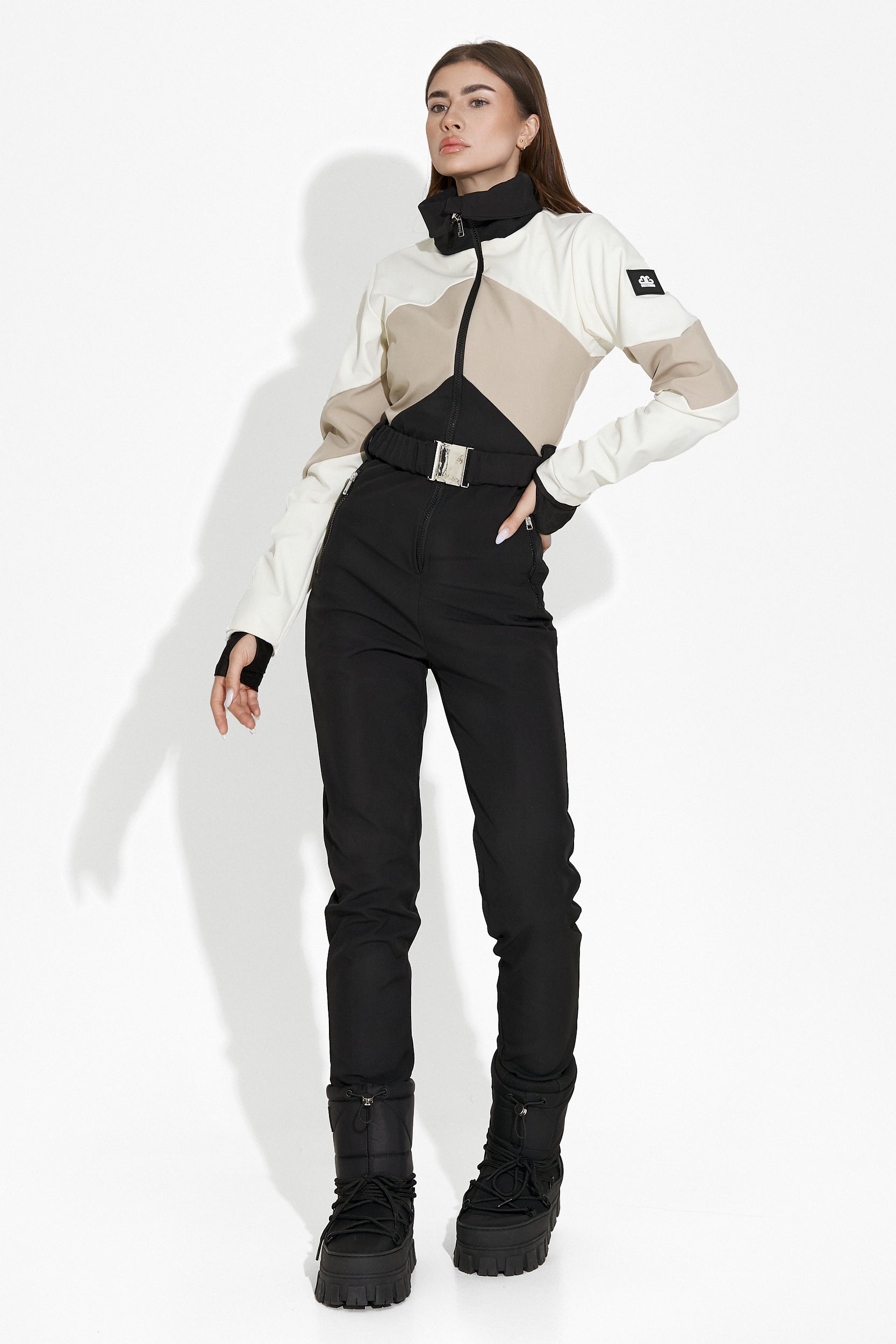 Casual ски облекло в бежово и черно Radika Bogas