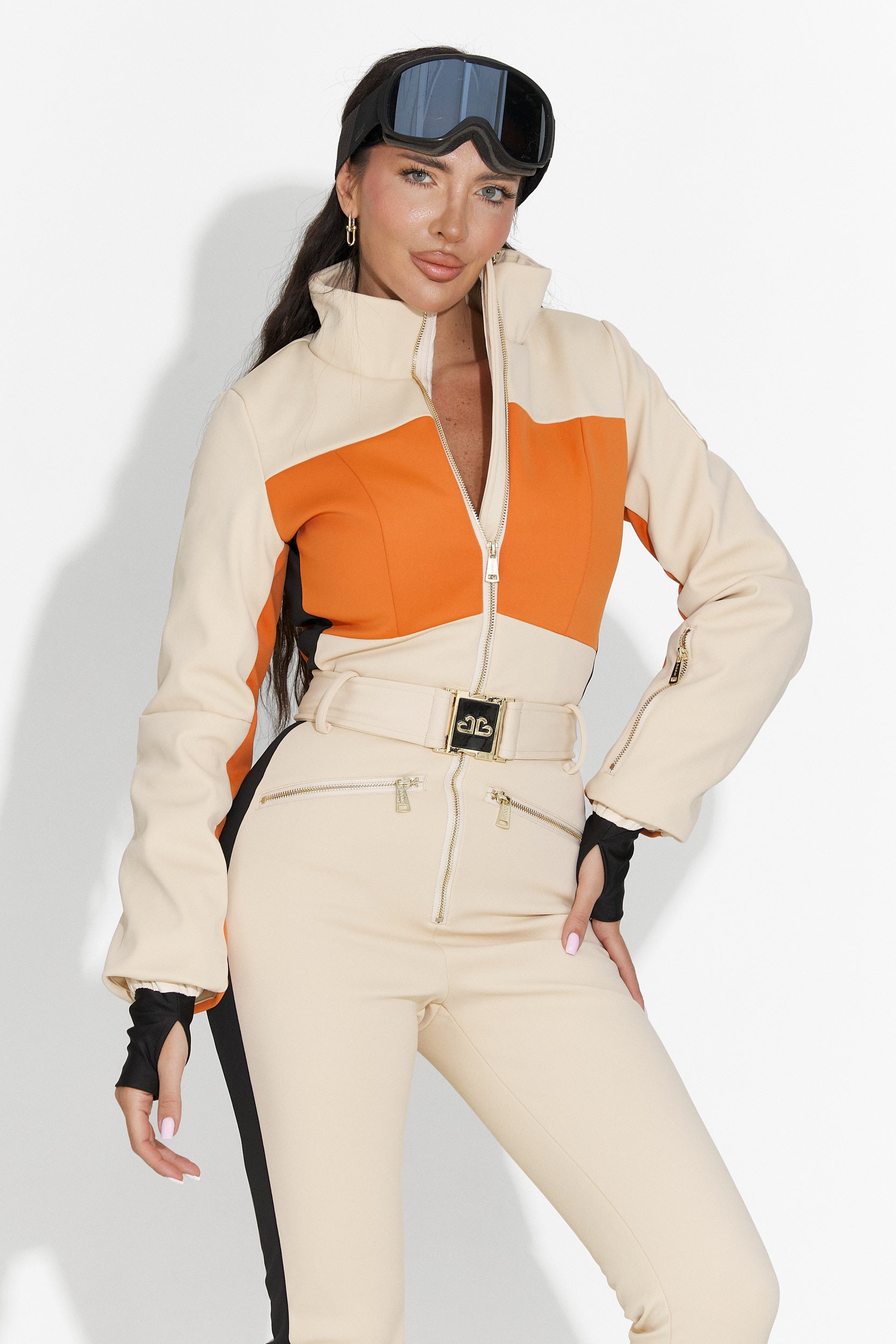 Ежедневен ски гащеризон бежов Vernoa Bogas