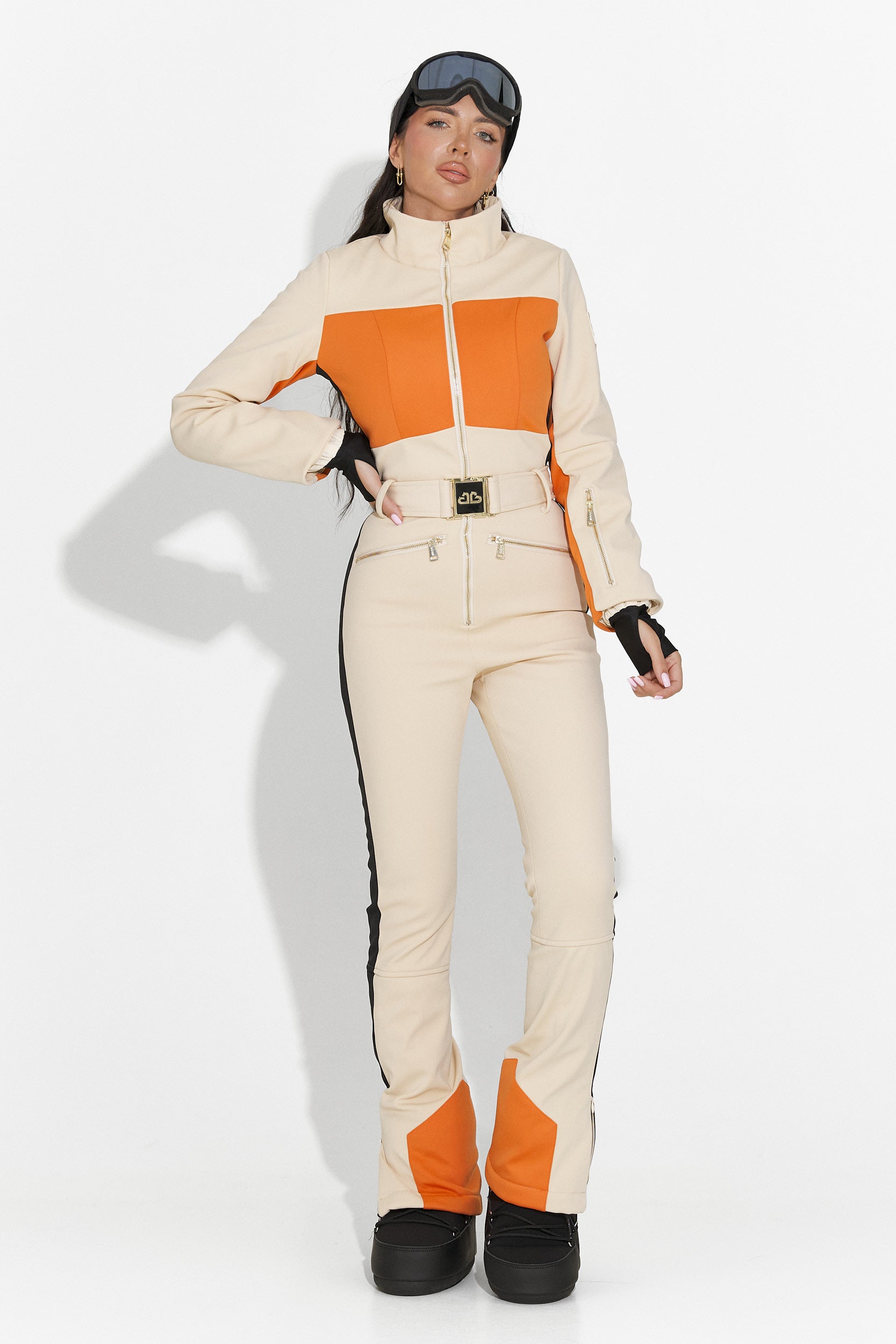 Ежедневен ски гащеризон бежов Vernoa Bogas