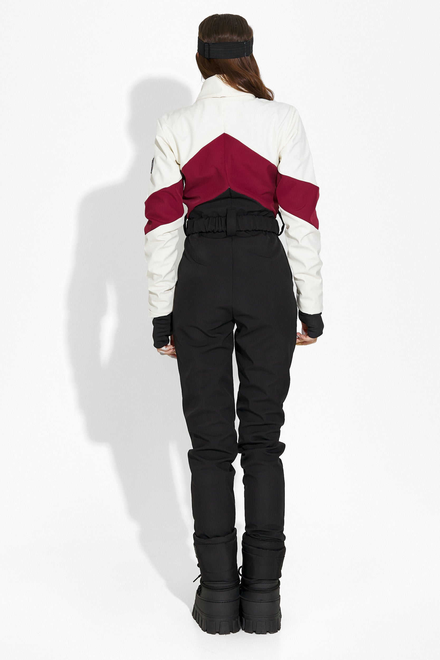 Ски облекло в бордо и черно Radika Bogas