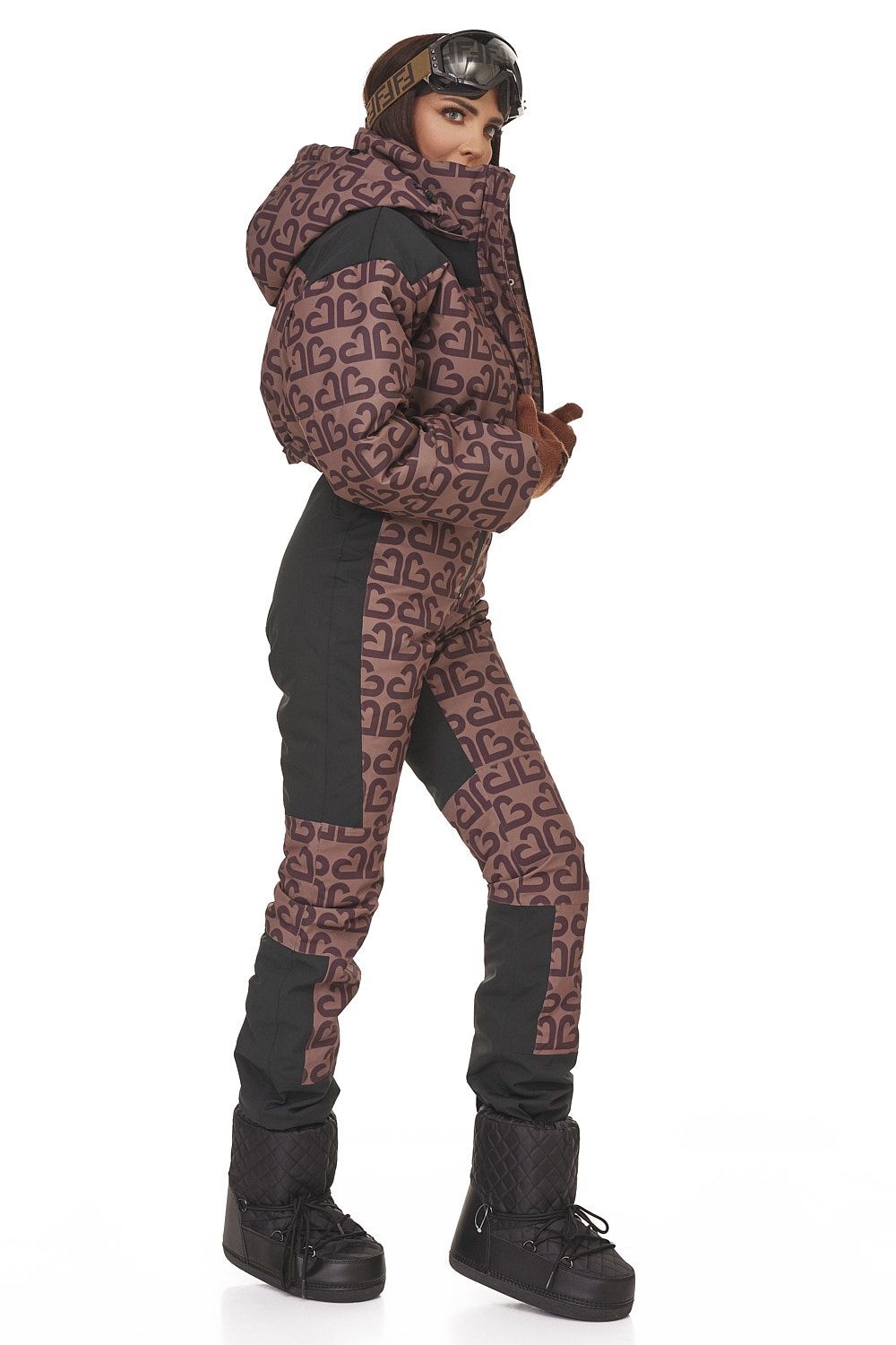 Senileda Bogas кафяв ежедневен ски костюм