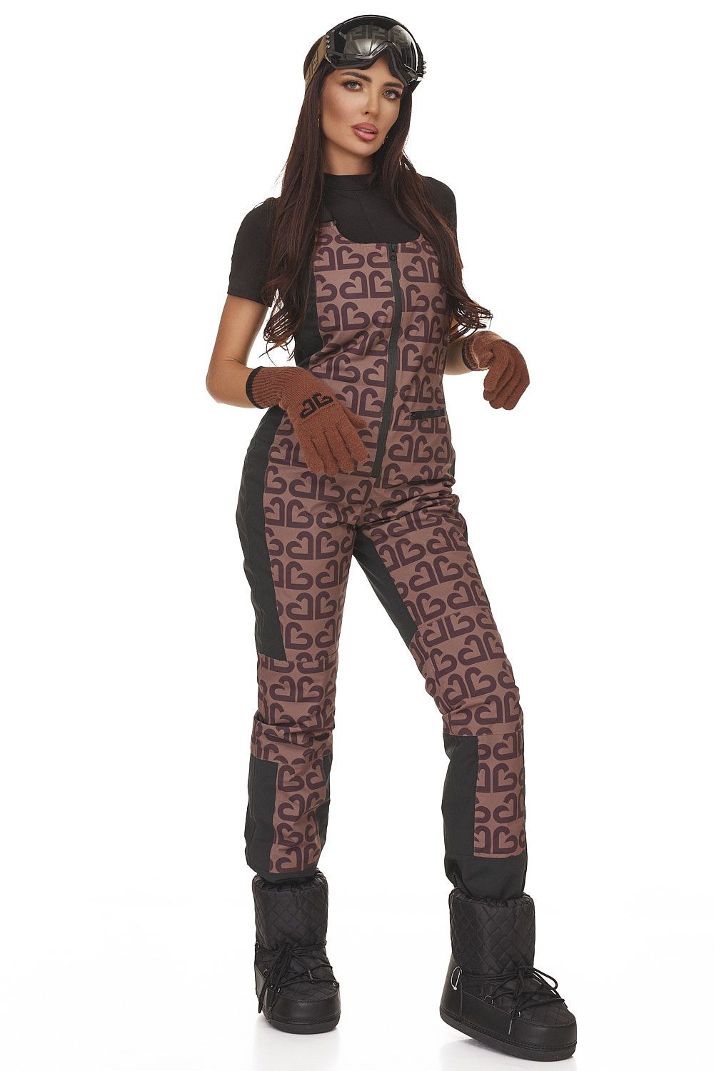 Senileda Bogas кафяв ежедневен ски костюм