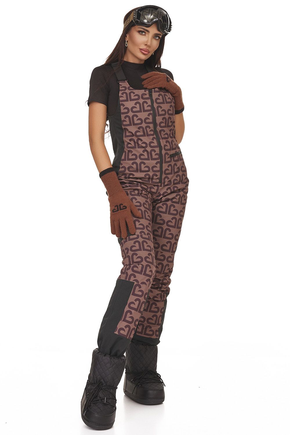 Senileda Bogas кафяв ежедневен ски костюм