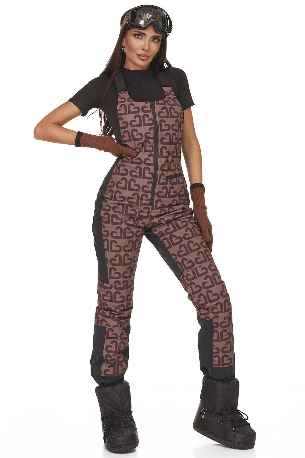 Senileda Bogas кафяв ежедневен ски костюм