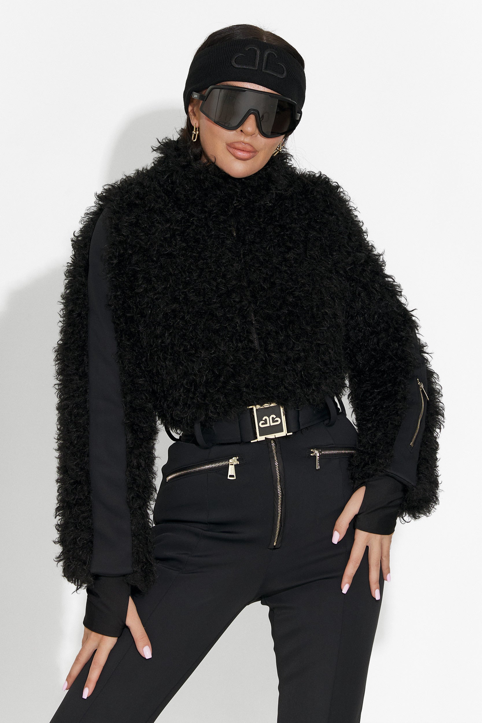 Черен ежедневен ски гащеризон Alycia Bogas