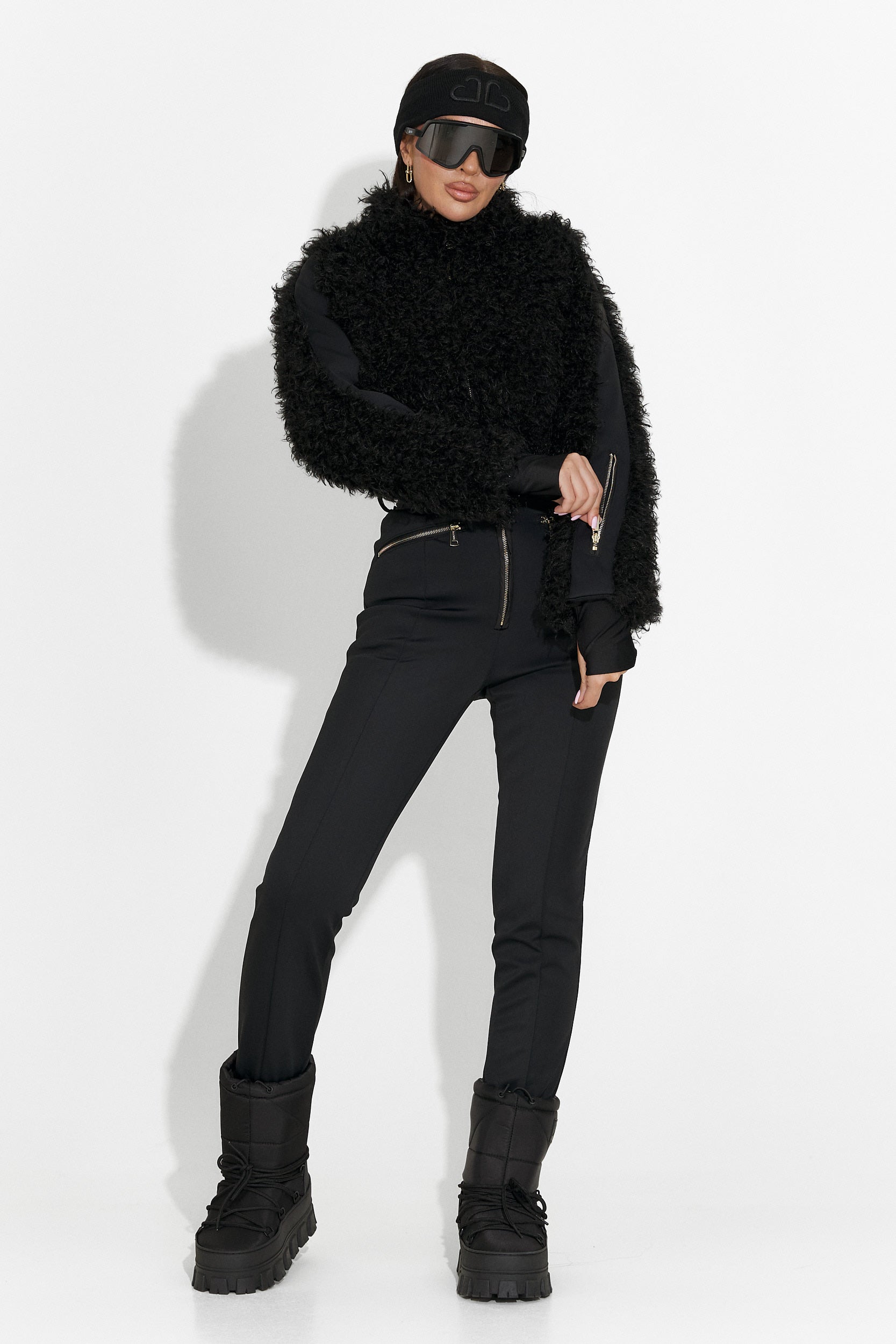 Черен ежедневен ски гащеризон Alycia Bogas