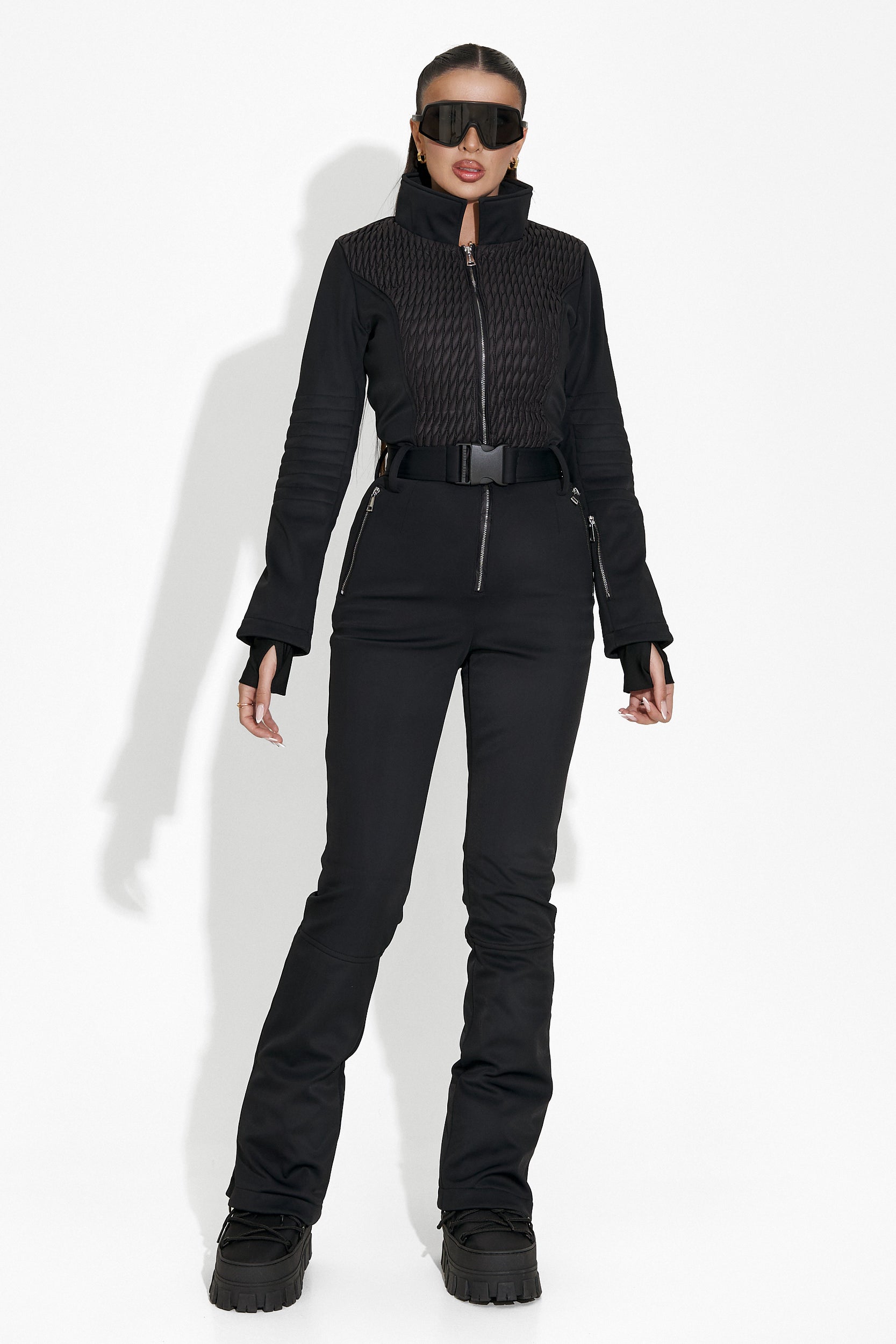 Маиша Богас Черен Спортен Ски Комбинезон