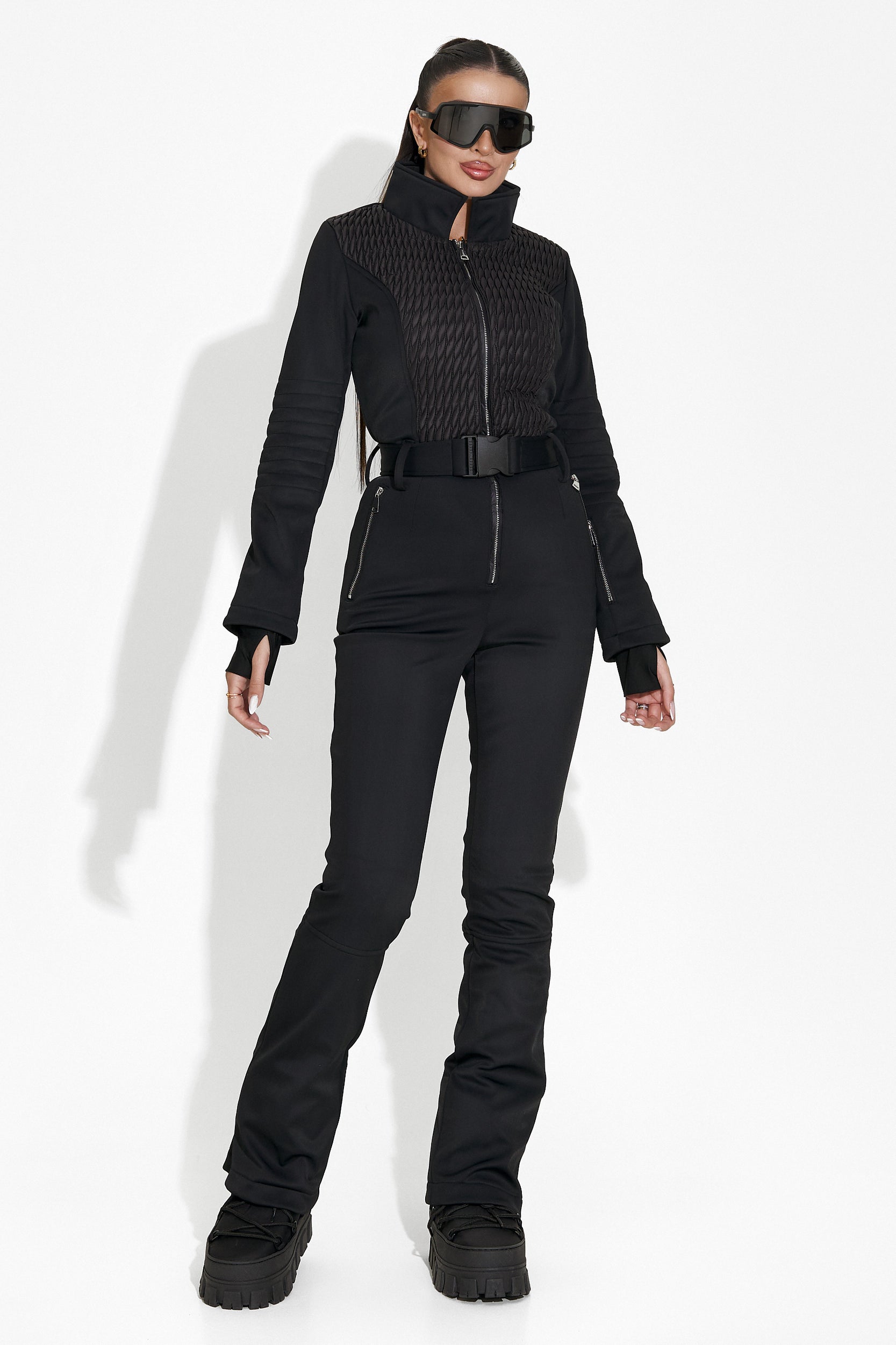 Маиша Богас Черен Спортен Ски Комбинезон