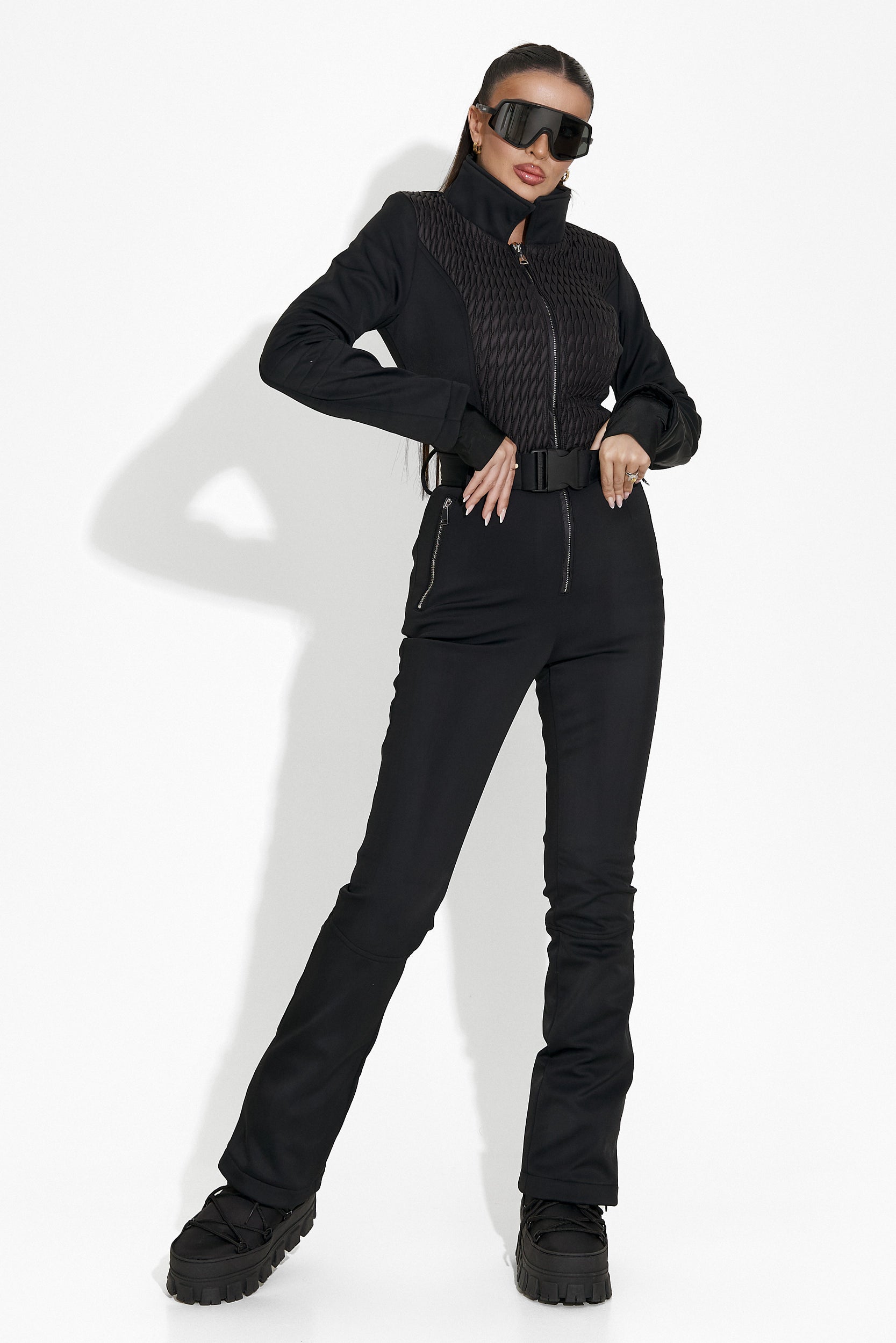 Маиша Богас Черен Спортен Ски Комбинезон