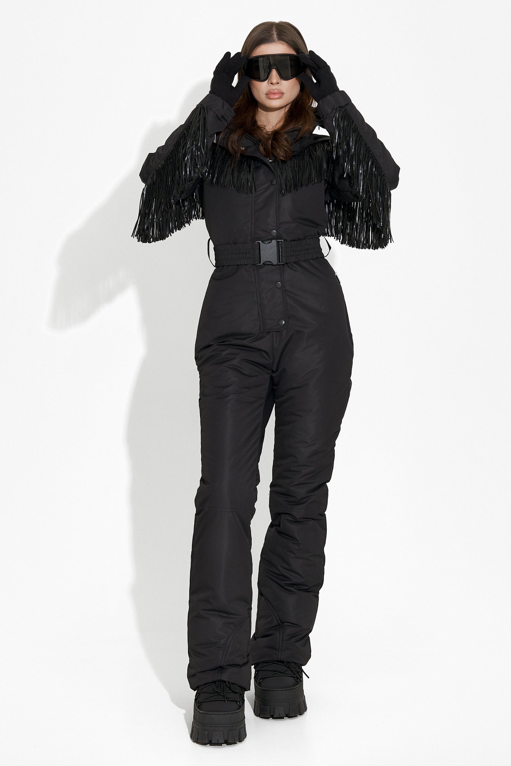 Черен ски-комбинезон за ежедневно носене Ritanya Bogas