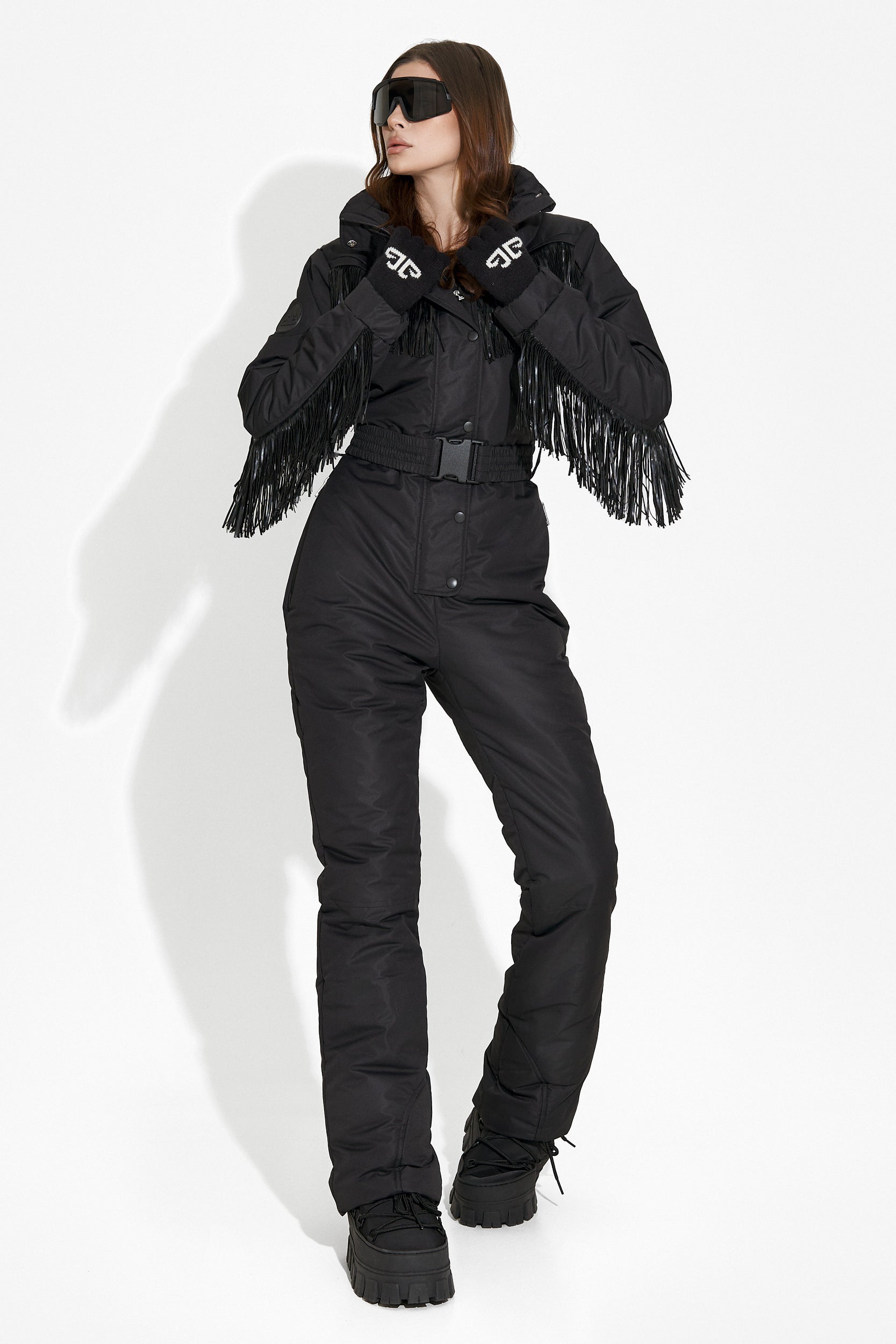Черен ски-комбинезон за ежедневно носене Ritanya Bogas