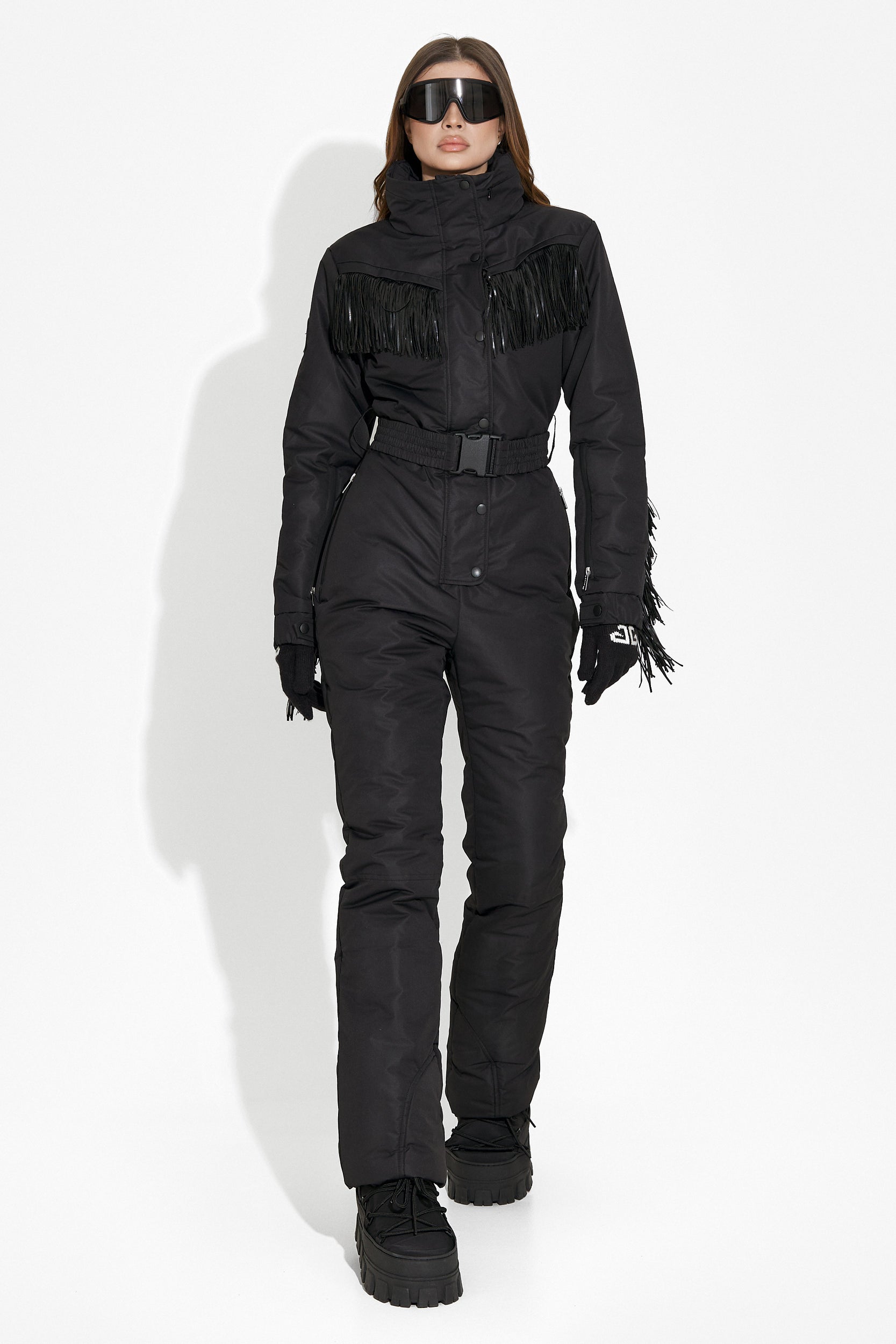 Черен ски-комбинезон за ежедневно носене Ritanya Bogas
