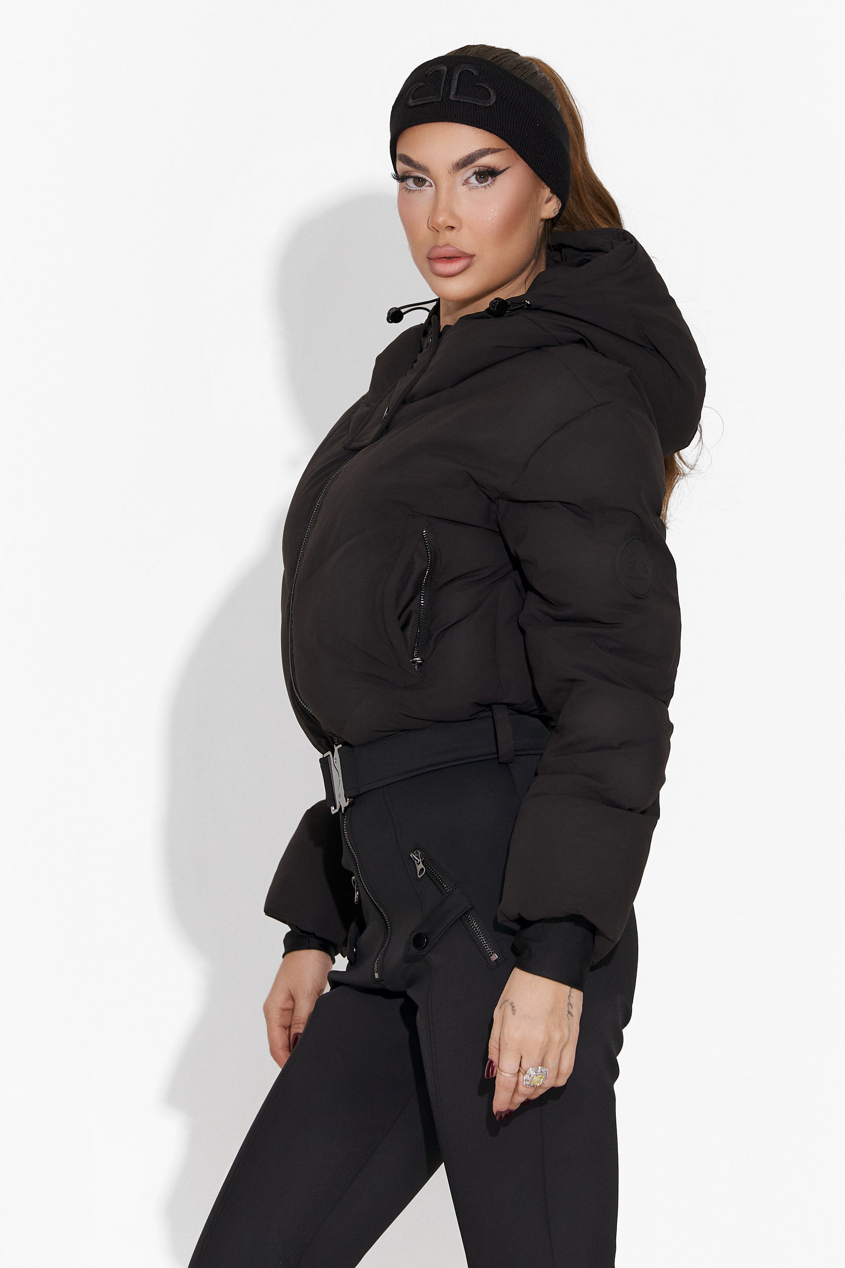 Черен скиорски комбинезон за дами Vibranty Bogas