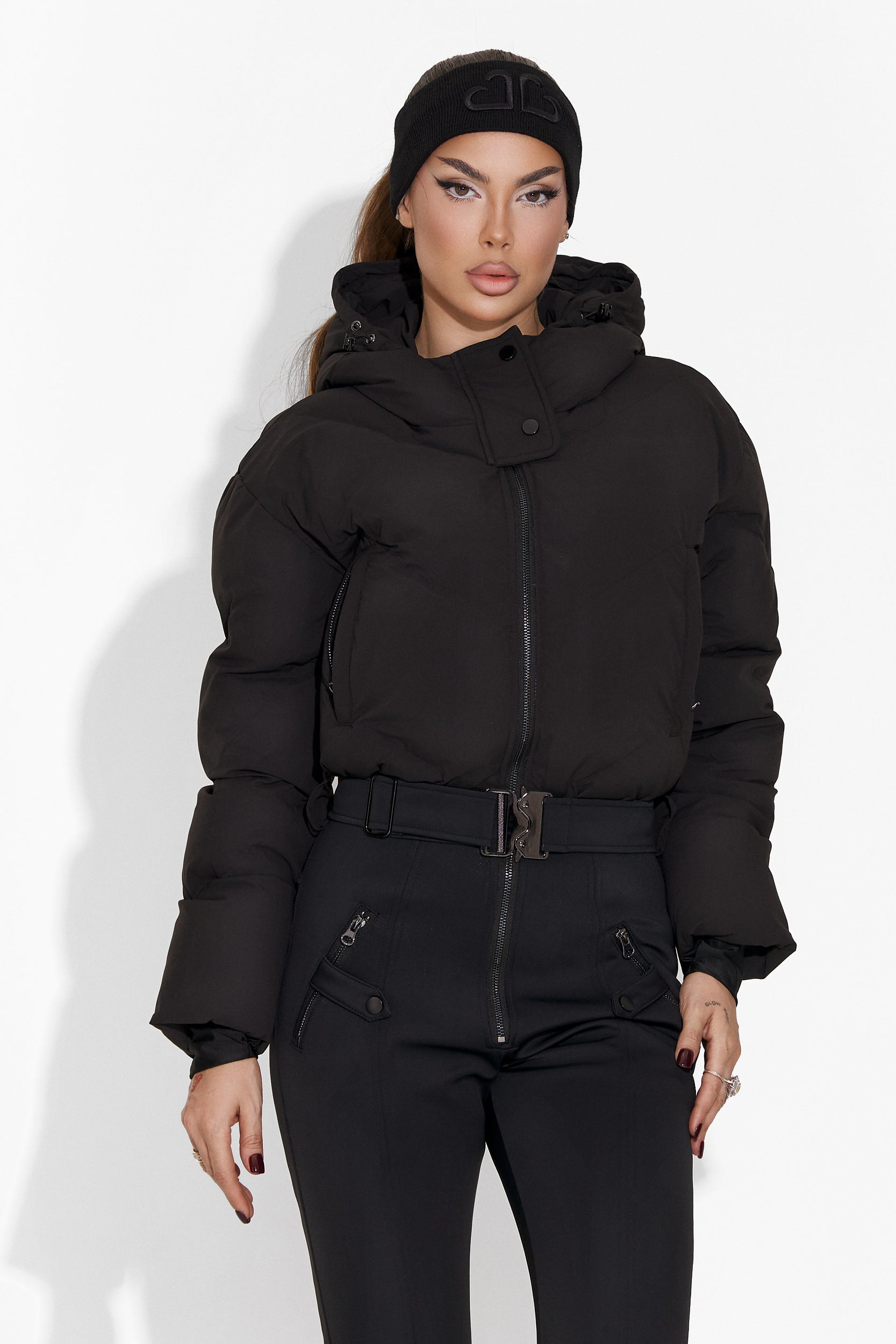 Черен скиорски комбинезон за дами Vibranty Bogas