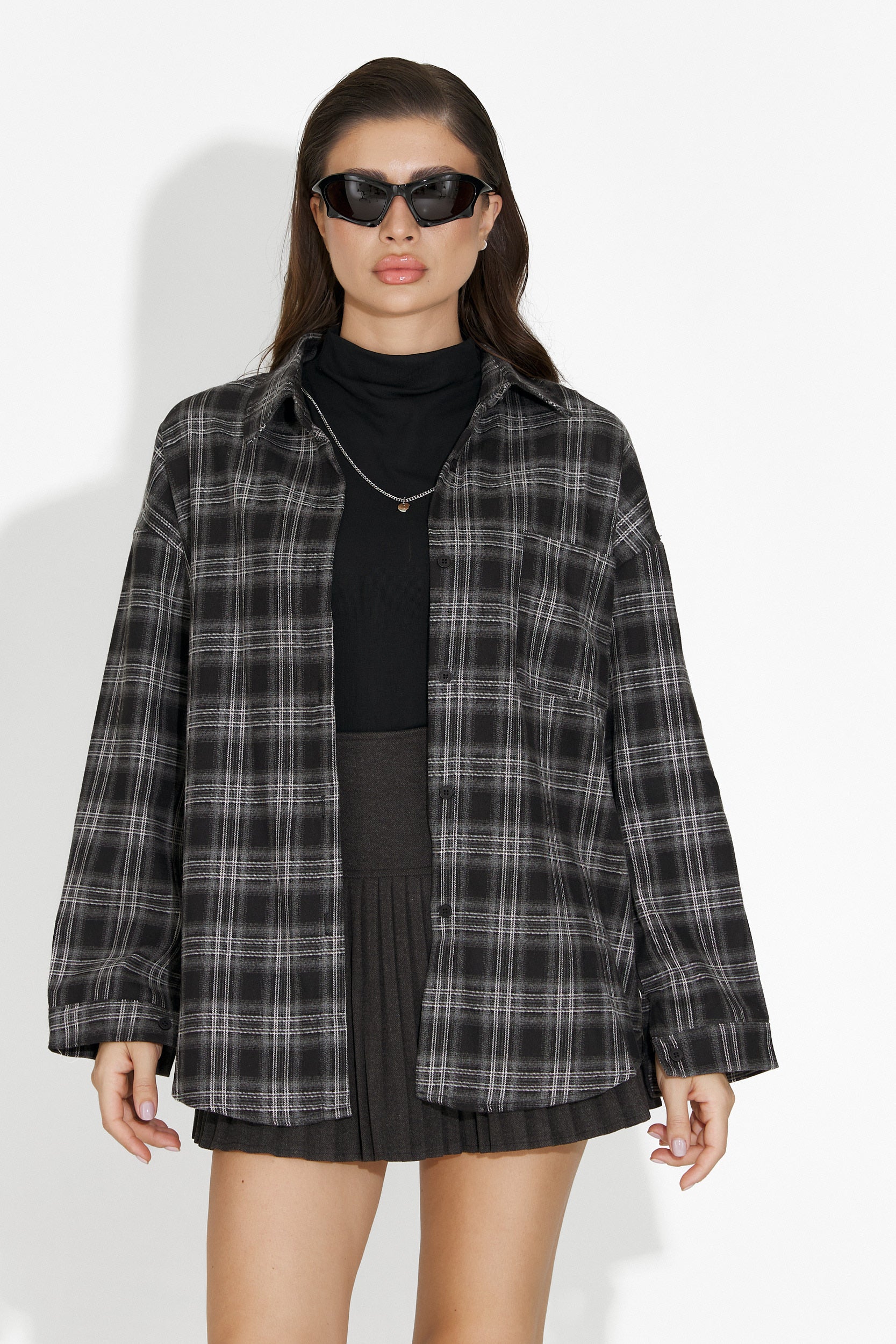 Комплект дамска риза + черен потник Arlete Bogas