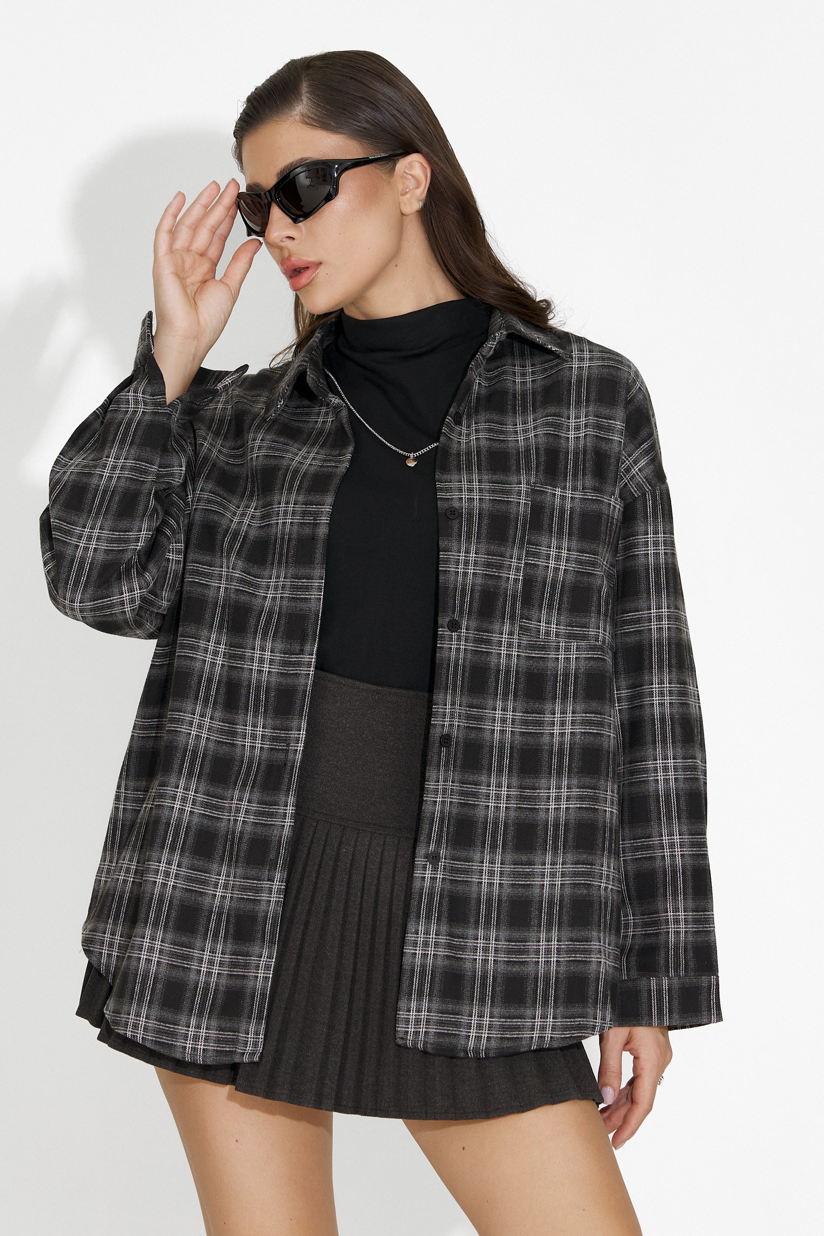 Комплект дамска риза + черен потник Arlete Bogas