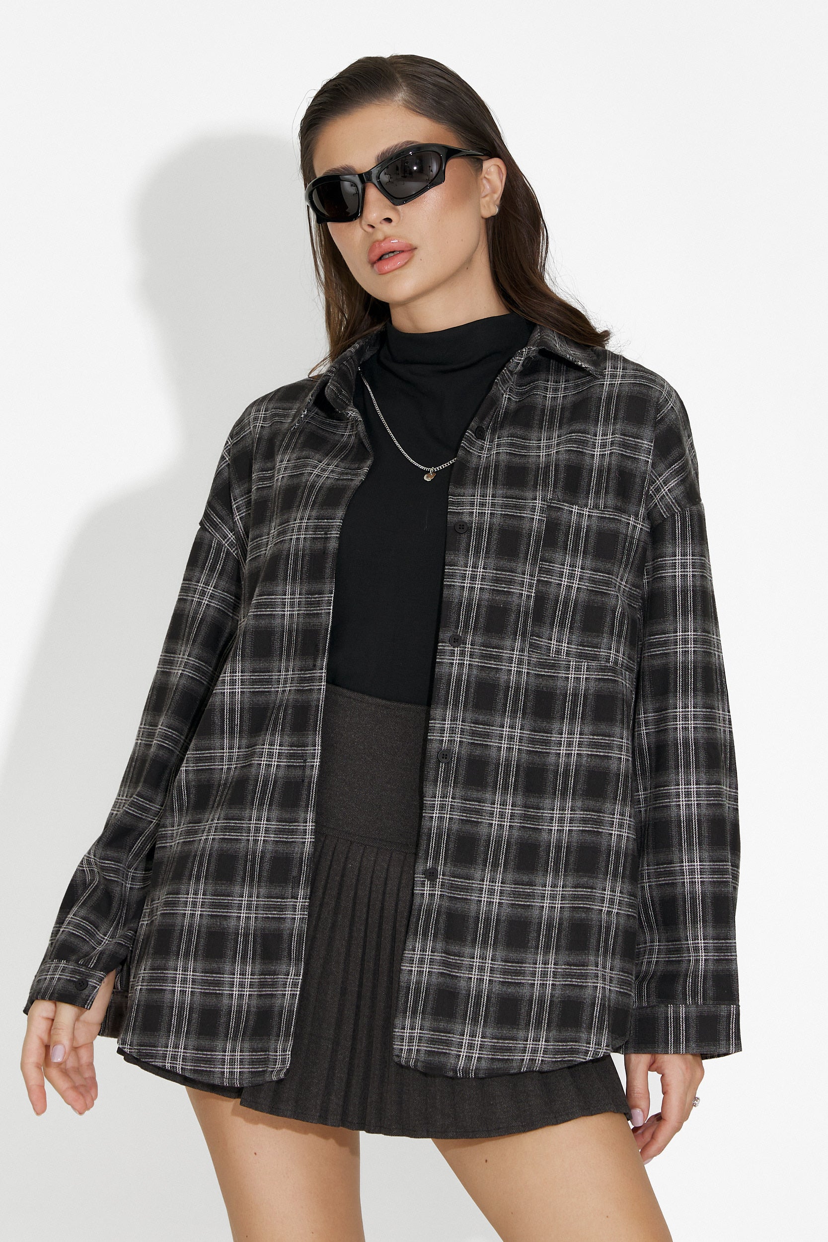 Комплект дамска риза + черен потник Arlete Bogas