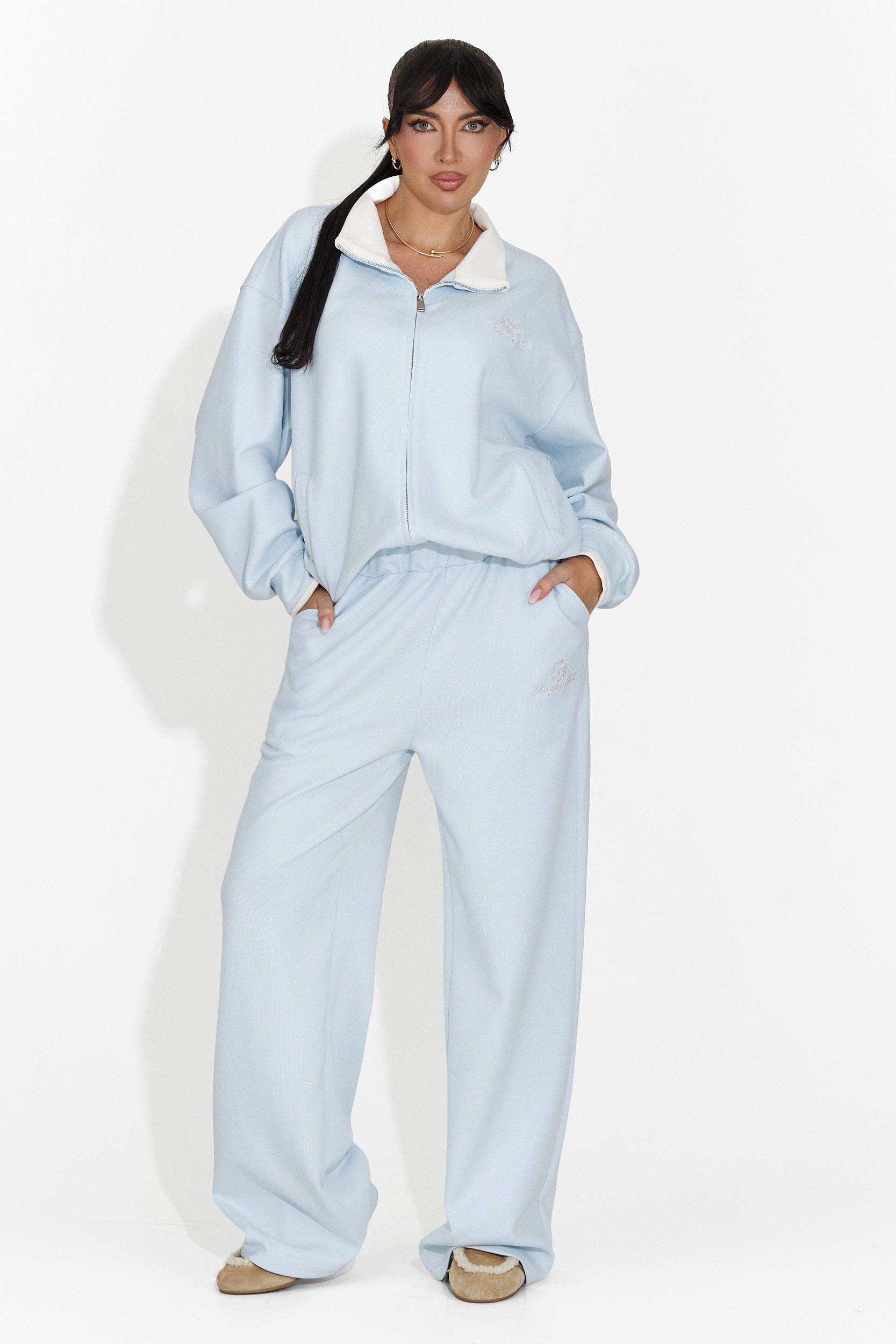 Дамски спортен комплект в светлосиньо Lysara Bogas