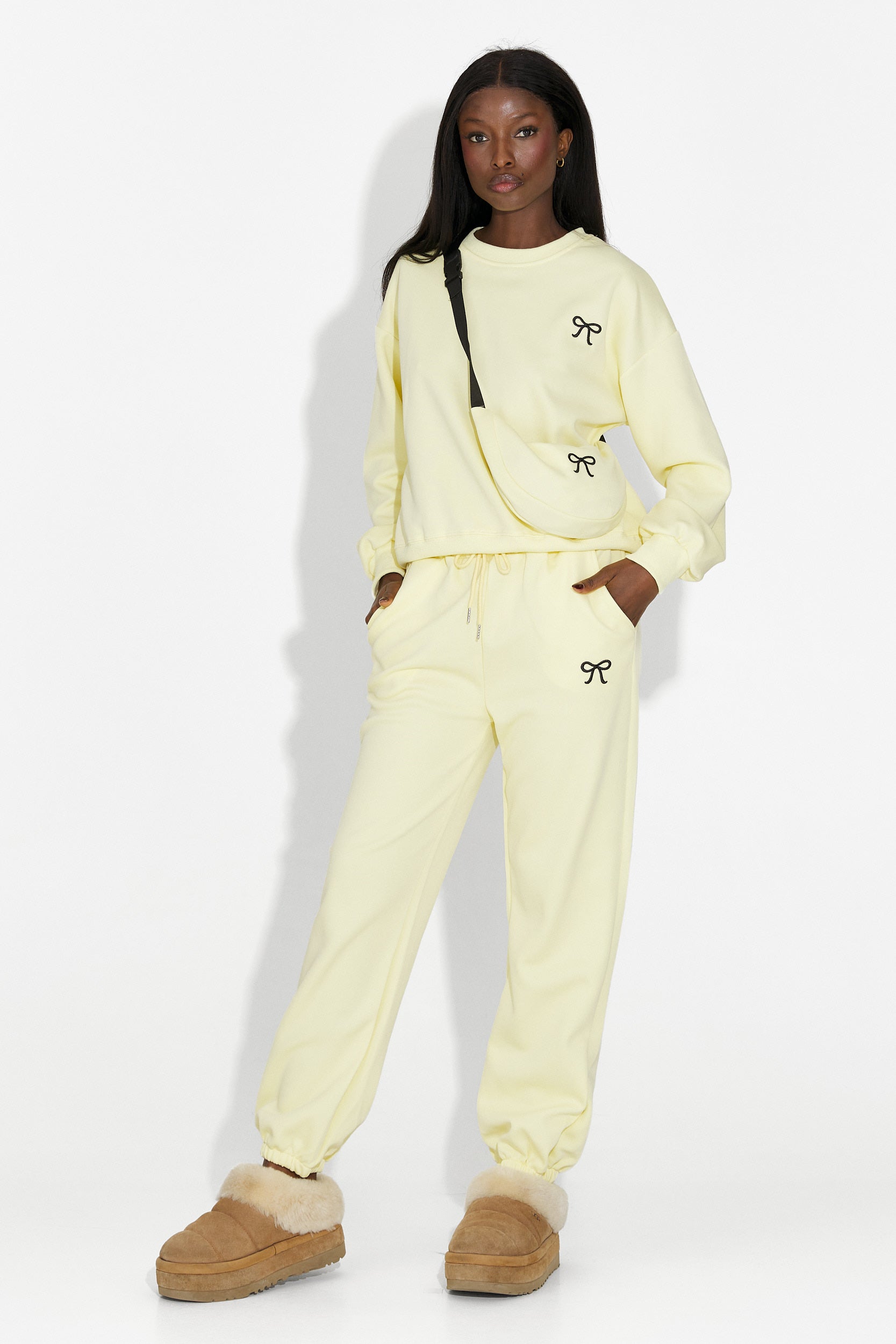 Дамско кежуал облекло за тренировка в жълто от Serelis Bogas