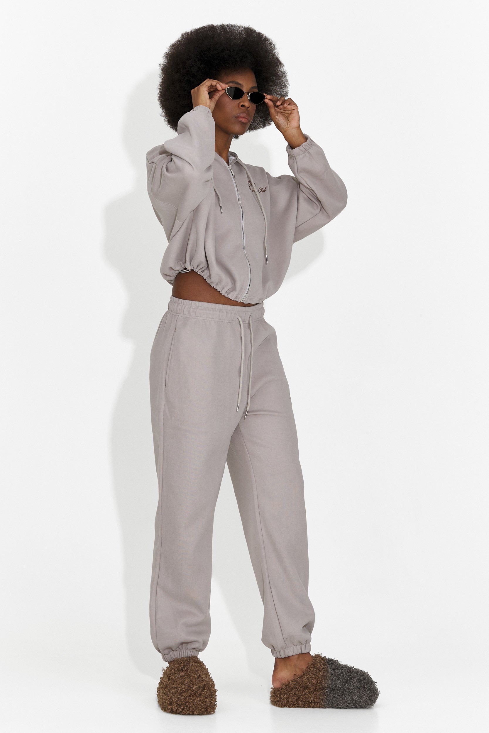 Дамски ежедневен анцуг сив Katalea Bogas