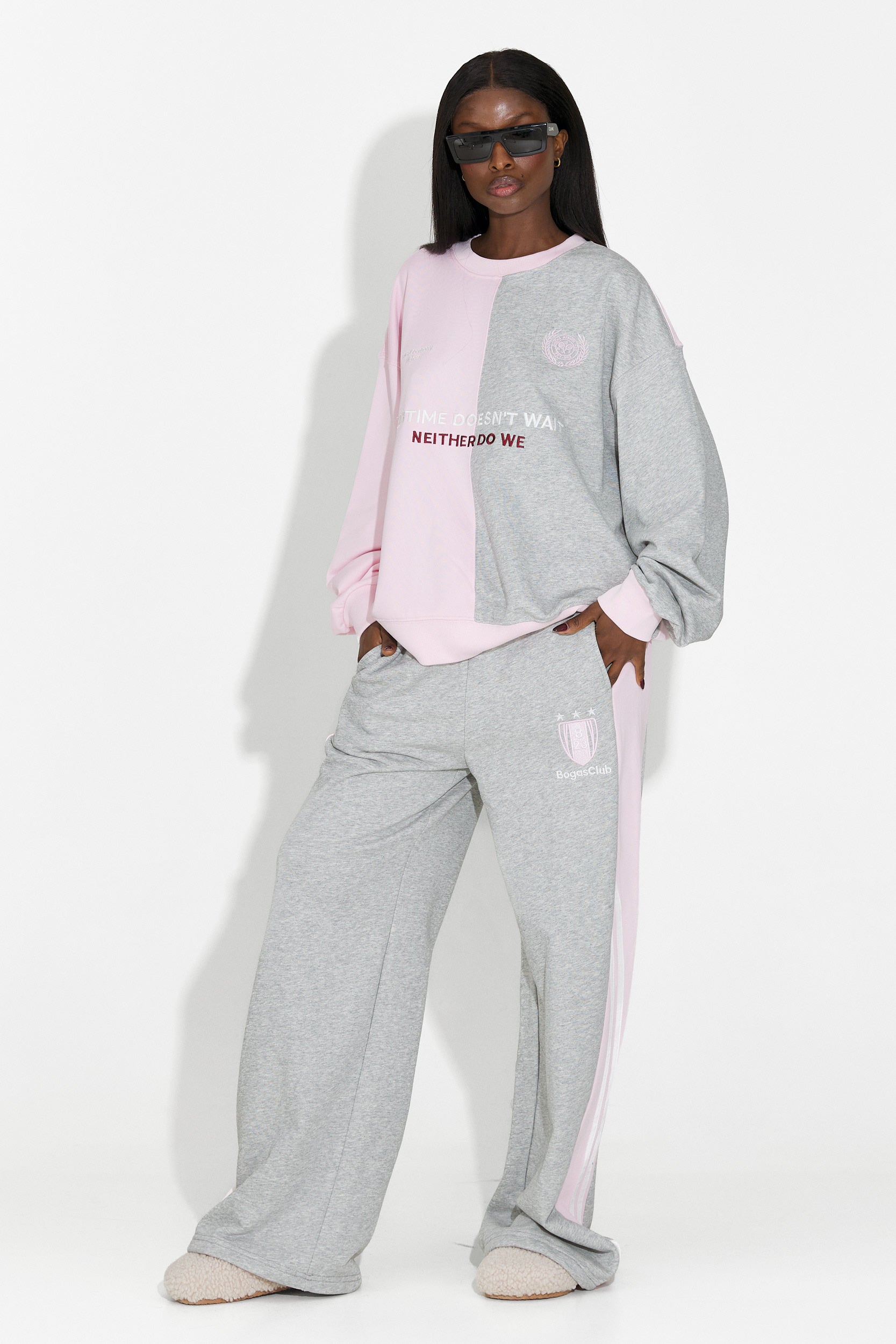 Дамски спортен екип в сиво от Mariva Bogas