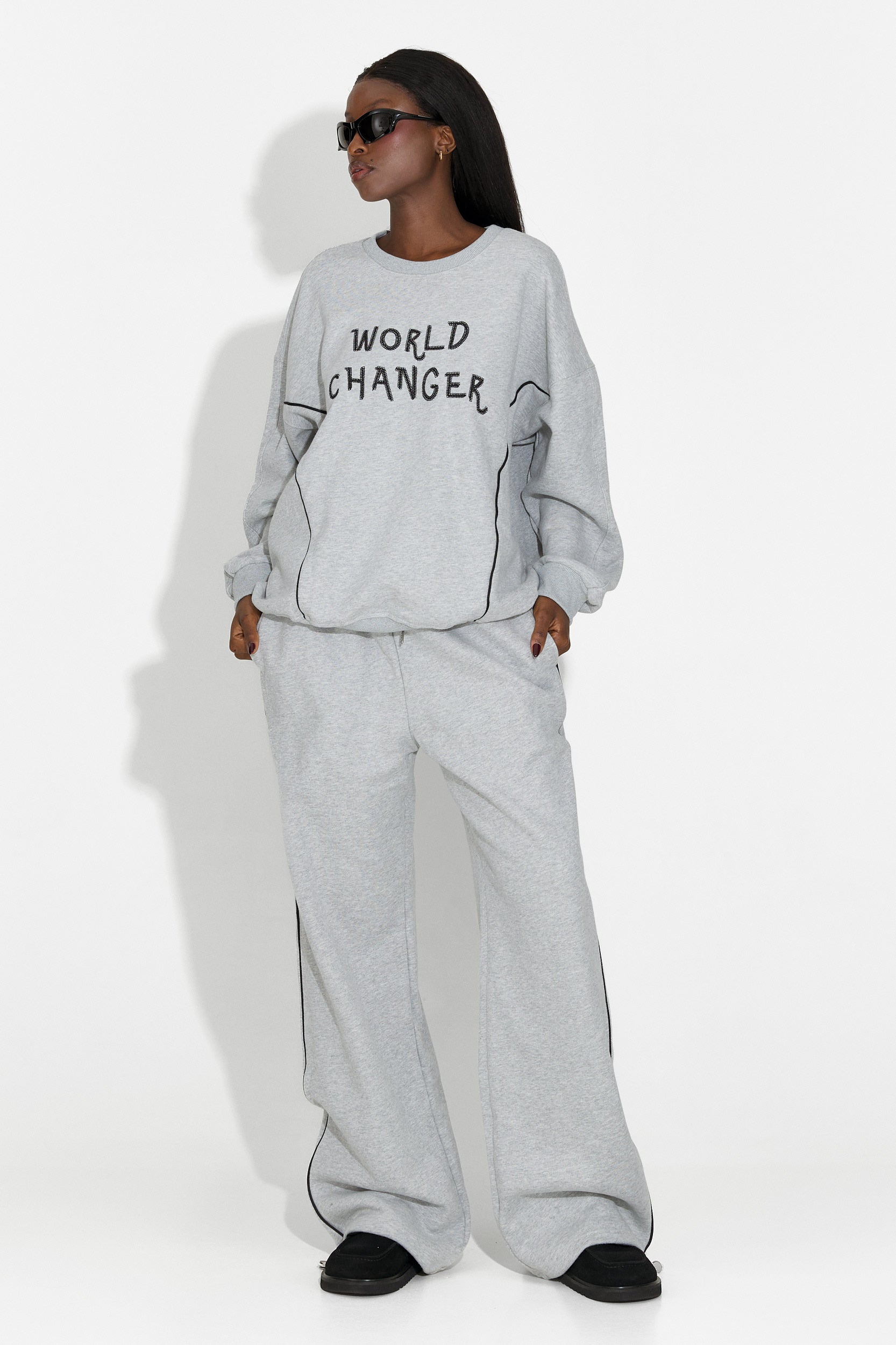 Дамско спортно облекло в сиво Pavora Bogas