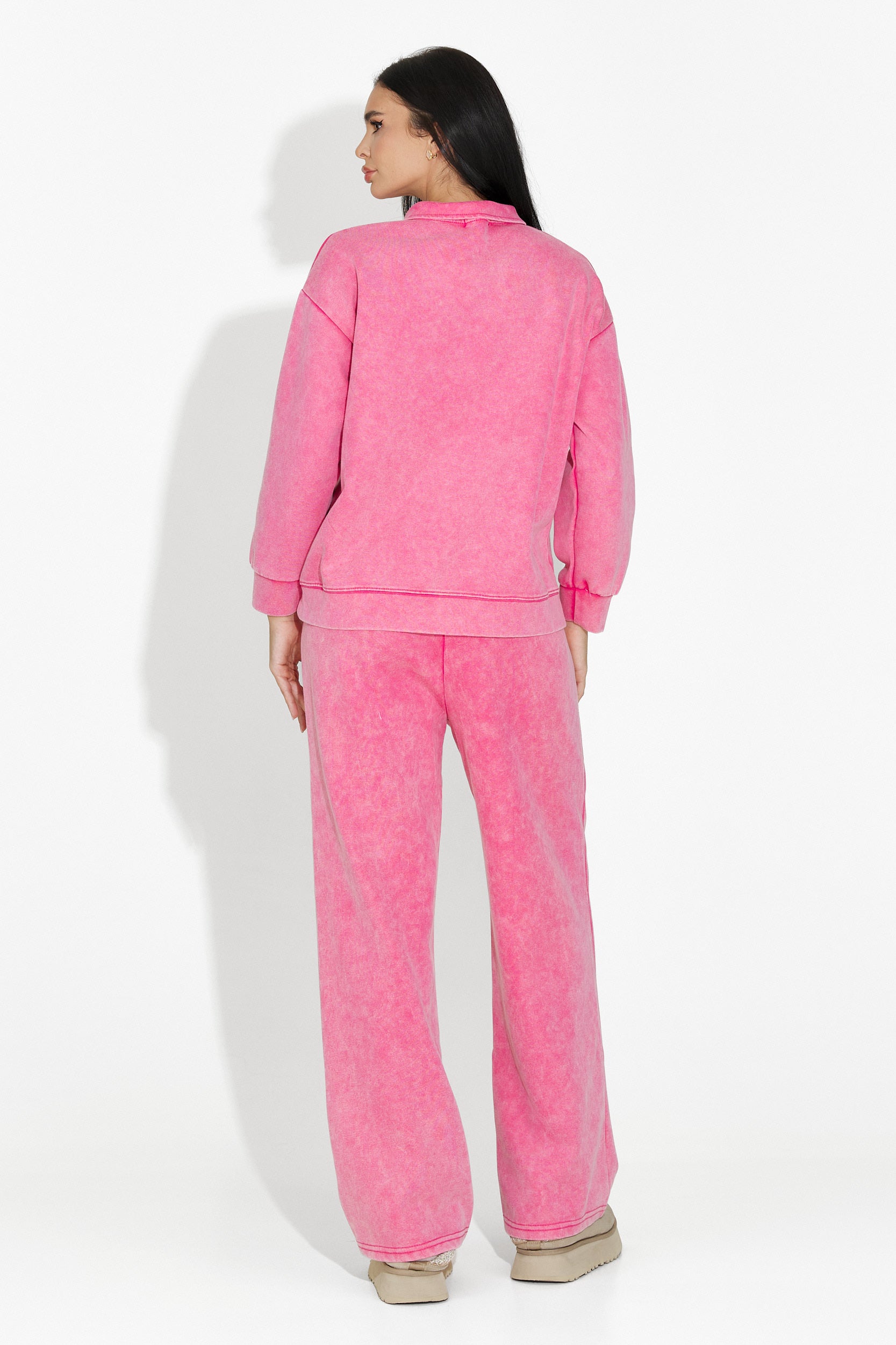 Дамско кежуал облекло за тренировка в розово Dionea Bogas