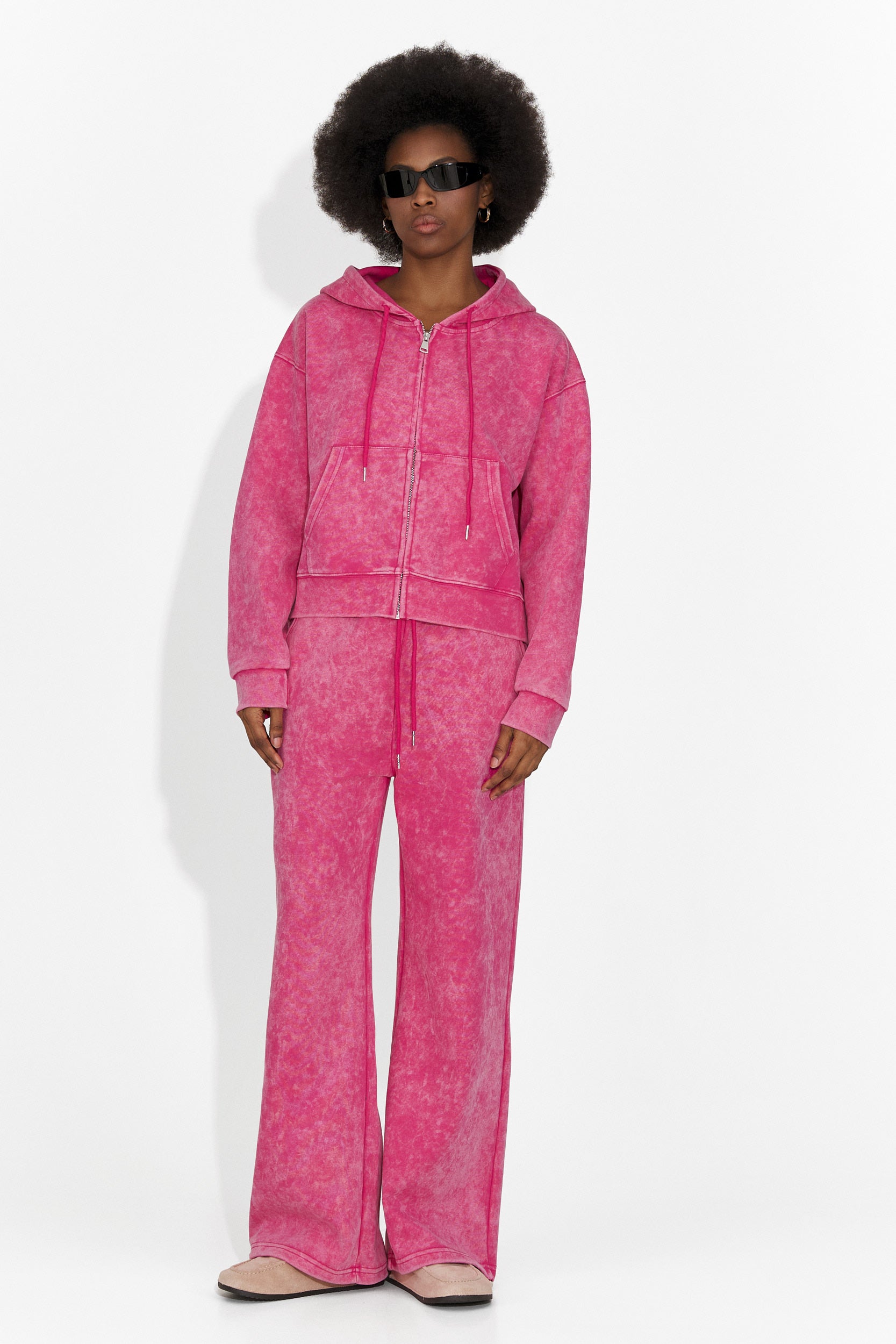 Дамски ежедневен розов анцуг Jiustina Bogas