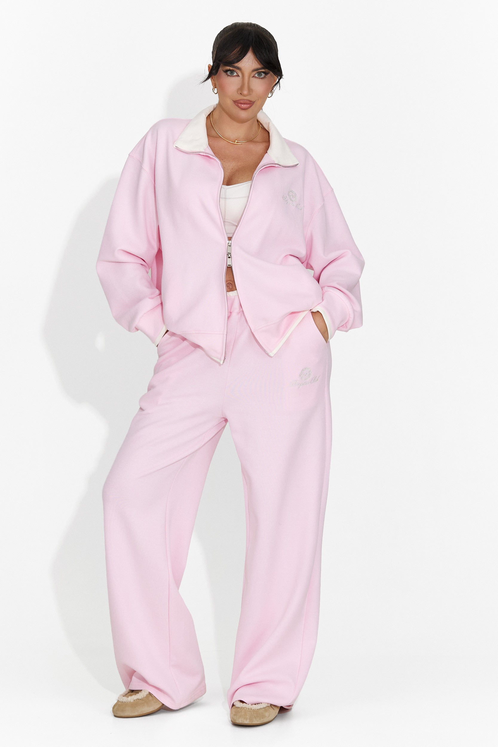 Дамски спортен комплект в розово Lysara Bogas